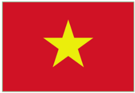 A red and yellow flag with a star

Description automatically generated