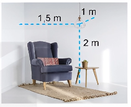 A chair and a table in a room

Description automatically generated