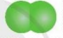 A green balls on a white background

Description automatically generated