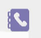 A purple phone icon with a white phone symbol

Description automatically generated