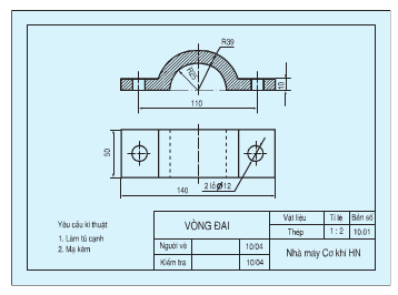 PHIẾU HỌC TẬP 1BÀI 3: BẢN VẼ CHI TIẾT1. Thế nào là bản vẽ chi tiết? Nội dung của bản vẽ chi tiết bao gồm những gì?    ............................................................................................................................................................................................................................................................................ ...................................................................................................................................... ............................................................................................................................................................................................................................................................................2. Nêu trình tự đọc của bản vẽ chi tiết?...................................................................................................................................... ...................................................................................................................................... ...................................................................................................................................... ......................................................................................................................................3. Đọc bản vẽ chi tiết ở hình dưới ddaay theo trình tự các bước?........................................................................................................................................................................................................................................................................................................................................................................................................................................................................................................................................................PHIẾU HỌC TẬP 2