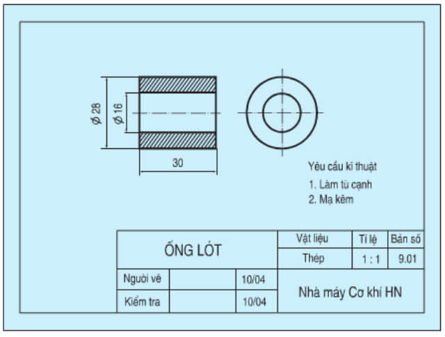 PHIẾU HỌC TẬP 1ÔN TẬP CHƯƠNG 11. Thế nào là tỉ lệ trong tiêu chuẩn trình bày bản vẽ? Vì sao phải học vẽ kĩ thuật?   ...................................................................................................................................... ...................................................................................................................................... ......................................................................................................................................2. Thế nào là phép chiếu vuông góc? Phép chiếu này dùng để làm gì?..................................................................................................................................................................................................................................................................................................................................................................................................................3. Hãy nêu đặc điểm hình chiếu của khối đa diện? Cho ví dụ minh họa........................................................................................................................................................................................................................................................................................................................................................................................................................................................................................................................................................4. Khối tròn xoay thường được biểu diễn bằng các hình chiếu nào?..................................................................................................................................................................................................................................................................................................................................................................................................................5. Liệt kê một số bản vẽ thường dùng và công dụng của chúng?.....................................................................................................................................................................................................................................................................................................................................................................................................................................................................................................................................................…6. Vẽ hình chiếu đứng, hình chiếu bằng, hình chiếu cạnh của hình dạng hình hộp chữ nhật (Hộp phấn), dạng hình trụ tròn (Lon nước ngọt cocacola)...................................................................................................................................... ...................................................................................................................................... ...................................................................................................................................... ............................................................................................................................................................................................................................................................................PHIẾU HỌC TẬP 2