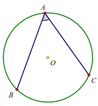 A circle with a triangle and a circle with red and blue lines

Description automatically generated