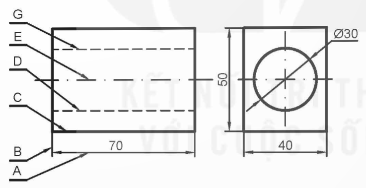 PHIẾU HỌC TẬP 1ÔN TẬP CHƯƠNG 11. Kể tên và nêu mục đích của các tiêu chuẩn trình bày bản vẽ kĩ thuật? ............................................................................................................................................................................................................................................................................ ...................................................................................................................................... ......................................................................................................................................2. Trên bản vẽ kĩ thuật, nét liền mảnh được dùng để Vẽ đường bao thấy, cạnh thấyVẽ đường bao khuất, cạnh khuấtĐường kích thước, đường gióng...Vẽ đường tâm, đường trục3. Đâu là phát biểu đúng?Đường kích thước được vẽ bằng nét đứt mảnhĐường kích thước được vẽ bằng nét liền mảnh và thường có vẽ mũi tên ở 2 đầuĐường kích thước được vẽ bằng nét liền đậm và thường có vẽ mũi tên ở 2 đầu4.  Cho biết vị trí của các mặt phẳng hình chiếu sau:Mặt phẳng hình chiếu đứngMặt phẳng hình chiếu bằngMặt phẳng hình chiếu cạnh..................................................................................................................................................................................................................................................................................................................................................................................................................5. Quan sát và cho biết tên gọi của các nét vẽ được sử dụng ở hình sau: ............................................................................................................................................................................................................................................................................ ........................................................................................................................................................................................................................................................................................................................................................................................................................................................................................................................................................PHIẾU HỌC TẬP 2