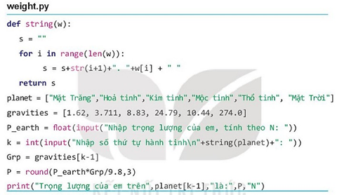 ÔN TẬP LẬP TRÌNH PYTHON (2 TIẾT)HOẠT ĐỘNG KHỞI ĐỘNGGV yêu cầu HS thảo luận và trả lời:Lệnh range (3,10) trả lại vùng có giá trị gồm các số nào?HOẠT ĐỘNG HÌNH THÀNH KIẾN THỨC