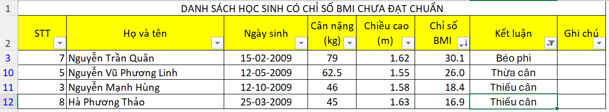 BÀI 5: THỰC HÀNH TỔNG HỢP