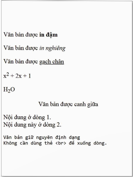 BÀI F2: TẠO VÀ ĐỊNH DẠNG TRANG WEB VỚI CÁC THẺ HTML