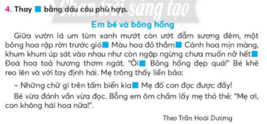 ÔN TẬP CUỐI HỌC KÌ ITIẾT 1HOẠT ĐỘNG DẠY HỌC1. Ôn đọc thành tiếng và đọc thuộc lòng- GV hướng dẫn HS xác định yêu cầu của BT 1.- GV chia HS thành 4 nhóm bốc thăm, đọc thành tiếng hoặc thuộc lòng một đoạn trong bài đọc đã học và trả lời câu hỏi về nội dung đoạn đọc.- GV chọn ngẫu nhiên HS đọc thuộc bài2. Ôn luyện đọc hiểu- GV giới thiệu bài đọc Nắng hồng. - GV hướng dẫn HS đọc thầm lại bài đọc, thảo luận theo cặp nhóm nhỏ để trả lời các câu hỏi trong SHS.+ Câu 1: Mùa đông, bầu trời và cây cối như thế nào?+ Câu 2: Se sẻ và chị ong làm gì vào mùa đông?+ Câu 3: Chiếc áo choàng của mẹ được so sánh với hình ảnh nào?+ Câu 4: Điều gì thay đổi khi mẹ về nhà?+ Câu 5: Em thích hình ảnh nào trong bài? Vì sao?Sản phẩm dự kiến:+Câu 1: Mùa đông, mặt trời trốn đi đâu, bầu trời xám ngắt. Cây cối khoác tấm áo nâu.+ Câu 2: Se sẻ giấu tiếng hát, núp sâu trong nhà. Chị ong cũng không đến vườn hoa.+ Câu 3: Chiếc áo choàng của mẹ màu đỏ được so sánh như đốm nắng đang trôi.+ Câu 4: Mẹ về nhà như mang theo vạt nắng hồng ấm áp. Trong nụ cười của mẹ có cả mùa xuân sáng bừng.+ Câu 5: Em thích nhất là hình ảnh: Chiếc áo choàng màu đỏ/ Như đốm nắng đang trôi.  Trong tay chiếc áo choàng màu đỏ bình dị đó là tình thương yêu vô bờ bến của người mẹ dành cho con mình, cơ man nào là quà bánh dành cho bé mỗi lần mẹ đi chợ về. Nó làm ấm lòng bé mỗi khi nhìn thấy vóc dáng mẹ xuất hiện từ xa tựa như đốm nắng mùa xuân giữa trời đông lạnh giá. TIẾT 2HOẠT ĐỘNG DẠY HỌC1. Ôn đọc thành tiếng và đọc thuộc lòng- GV hướng dẫn HS xác định yêu cầu của BT 1.- GV chia HS thành 4 nhóm bốc thăm, đọc thành tiếng hoặc thuộc lòng một đoạn trong bài đọc đã học và trả lời câu hỏi về nội dung đoạn đọc.- GV chọn ngẫu nhiên HS đọc thuộc bài2. Ôn viết chữ C, G, S, L, Ê, I, K hoa cỡ nhỏ- GV  cho HS quan sát mẫu chữ C, G, S, L, Ê, I, K hoa cỡ nhỏ, xác định chiều cao, độ rộng các chữ (theo nhóm chữ).+  Chữ C hoa cỡ nhỏ có độ cao 2,5 ô li. Cấu tạo gồm nét cong trái và nét cong phải+ Chữ G hoa cỡ nhỏ có độ cao 4 ô li. Cấu tạo gồm nét cong trái và nét khuyết dưới+ Chữ S hoa cỡ nhỏ có độ cao 2,5 ô li. Cấu tạo gồm nét cong trái và nét thẳng đứng+ Chữ L hoa cỡ nhỏ có độ cao 2,5 ô li. Cấu tạo gồm nét cong trái, nét lượn dọc, nét thắt và nét cong phải+ Chữ Ê hoa cỡ nhỏ có độ cao 2,5 ô li. Cấu tạo gồm nét cong trái, nét cong phải, nét thắt và dấu mũ+ Chữ I  hoa cỡ nhỏ có độ cao 2,5 ô li. Cấu tạo gồm nét cong trái và nét móc ngược trái+ Chữ K  hoa cỡ nhỏ có độ cao 2,5 ô li. Cấu tạo gồm nét cong trái, nét móc ngược trái, nét móc phải, nét thắt và nét móc ngược phải- GV viết mẫu (có thể gọi HS có kĩ thuật viết tốt viết mẫu) và nêu quy trình viết chữ 1- 2 chữ hoa cỡ nhỏ.- GV cho HS viết chữ C, G, S, L, E, I, Khoa cỡ nhỏ vào VTV.3. Ôn luyện viết câu ứng dụngGV cho HS đọc và tìm hiểu về tên riêng Sơn La, Cần Thơ và Kiên Giang. GV giới thiệu kết hợp xác định vị trí các tỉnh trên bản đồ hành chính Việt Nam hoặc một vài hình ảnh, video clip minh hoạ.- GV cho HS quan sát và nhận xét cách viết các tên riêng Sơn La, Cần Thơ, Kiên Giang. - GV cho HS xác định độ cao các con chữ, vị trí đặt dấu thanh, khoảng cách giữa các tiếng,...- GV cho HS viết các tên riêng Sơn La, Cần Thơ, Kiên Giang vào VTV.- GV cho HS đọc và tìm hiểu nghĩa của bài ca dao:Trong đầm gì đẹp bằng senLá xanh, bông trắng lại chen nhụy vàng.Nhụy vàng, bông trắng, lá xanhGần bùn mà chẳng hôi tanh mùi bùn.Ca daoSản phẩm dự kiến:Bài ca dao nói đến vẻ đẹp tinh khiết của hoa sen qua đỏ ca ngợi vẻ đẹp, phẩm chất của con người Việt Nam, đặc biệt là những người lao động.- GV cho HS nhắc lại để lưu ý: các chữ viết hoa, chiều cao, khoảng cách giữa các chữ, vị trí đặt dấu thanh,... và viết câu ứng dụng vào VTV4. Phân biệt d/ r hoặc ăn/ ăng- GV hướng dẫn HS đọc yêu cầu BT (4) và chọn một trong hai BT để thực hiện.  - GV cho HS tìm từ ngữ theo yêu cầu BT trong nhóm nhỏ bằng kĩ thuật Khăn trải bànSản phẩm dự kiến:a: hẹp - rộng, khó - dễ, ngắn- dài, mỏng - dàyb: cong - thằng; nhạt-mặn, đen- trắng, mềm- rắm, ... TIẾT 3