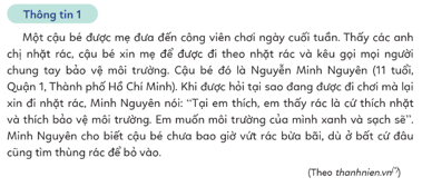 Giáo án word kì 2 đạo đức 5 kết nối tri thứcGiáo án Đạo đức 5 cánh diều Bài 7: Em bảo vệ môi trường sốngGiáo án Đạo đức 5 cánh diều Bài 8: Em lập kế hoạch cá nhânGiáo án Đạo đức 5 cánh diều Bài 9: Em nhận biết biểu hiện xâm hạiGiáo án Đạo đức 5 cánh diều Bài 10: Em phòng, tránh xâm hạiGiáo án Đạo đức 5 cánh diều Bài 11: Em nhận biết việc sử dụng tiền hợp líGiáo án Đạo đức 5 cánh diều Bài 12: Em sử dụng tiền hợp líNgày soạn:…/…/…Ngày dạy:…/…/…BÀI 7: EM BẢO VỆ MÔI TRƯỜNG SỐNGI. YÊU CẦU CẦN ĐẠT1. Kiến thứcSau bài học này, HS sẽ:Biết bảo vệ môi trường sống ở nhà, ở trường, ở nơi công cộng bằng những việc làm cụ thể phù hợp với khả năng.Không đồng tình với những hành vi gây ô nhiễm môi trường; nhắc nhở người thân, bạn bè bảo vệ môi trường sống. 2. Năng lựcNăng lực chung:Giao tiếp và hợp tác: Thảo luận nhóm và hợp tác tích cực trong xử lí tình huống; ứng xử văn minh, lịch sự trong các tình huống để bảo vệ môi trường.Giải quyết vấn đề sáng tạo: Biết bảo vệ môi trường sống bằng những việc làm cụ thể, sáng tạo. Năng lực riêng: Nhận thức chuẩn mực hành vi: Nhận biết được một số việc làm bảo vệ môi trường sống ở nhà, ở trường, ở nơi công cộng phù hợp với khả năng.Đánh giá hành vi của bản thân và người khác: Không đồng tình với những hành vi gây ô nhiễm môi trường; nhắc nhở người thân, bạn bè bảo vệ môi trường sống.Điều chỉnh hành vi: Biết bảo vệ môi trường sống ở nhà, ở trường, ở nơi công cộng bằng những việc làm cụ thể phù hợp với khả năng.3. Phẩm chấtYêu nước: Sẵn sàng bảo vệ môi trường sống; không đồng tình với những hành vi gây ô nhiễm môi trường. Trách nhiệm: Tự giác trong việc bảo vệ môi trường. II. ĐỒ DÙNG DẠY HỌC1.  Đối với giáo viênSGK, SGV, VBT (nếu có).Bài giảng điện tử, máy tính, máy chiếu.Các tình huống bảo vệ môi trường sống.Các hình ảnh minh họa tình huống bảo vệ môi trường. 2. Đối với học sinhSHS Đạo đức 5.Tranh ảnh, tư liệu, video sưu tầm liên quan đến bài học và dụng cụ học tập theo yêu cầu của GV.III. CÁC HOẠT ĐỘNG DẠY HỌC HOẠT ĐỘNG CỦA GVHOẠT ĐỘNG CỦA HSA. HOẠT ĐỘNG KHỞI ĐỘNGa. Mục tiêu: Tạo tâm thế tích cực, hứng thú học tập cho HS và kết nối với bài học mới. b. Cách tiến hành- GV mời cả lớp xem và hát theo bài hát Điều đó tuỳ thuộc hành động của bạn (Nhạc và lời: Vũ Kim Dung).https://youtu.be/TXFGtx2tU3s - GV yêu cầu HS trả lời câu hỏi:+ Theo em, bài hát trên truyền tải thông điệp gì?+ Em đã làm gì để góp phần bảo vệ môi trường?- GV mời đại diện 2 – 3 HS trả lời. Các HS khác lắng nghe, nhận xét, bổ sung ý kiến (nếu có). - GV nhận xét, đánh giá và chốt đáp án: + Bài hát trên truyền tải thông điệp bảo vệ môi trường sống quanh ta. - GV dẫn dắt HS vào bài học: Bảo vệ môi trường sống là trách nhiệm của mỗi cá nhân. Trái Đất của chúng ta có giữ được màu xanh hay không, tất cả phụ thuộc vào sự nỗ lực bảo vệ và chăm sóc của các thế hệ HS tương lai. Chúng ta sẽ cùng tìm hiểu một số việc làm cụ thể để bảo vệ môi trường sống ở nhà, ở trường, ở nơi công cộng thông qua bài học “Em bảo vệ môi trường” sẽ giúp các em tìm hiểu về môi trường sâu hơn.B. HOẠT ĐỘNG HÌNH THÀNH KIẾN THỨCHoạt động 1: Quan sát tranh và trả lời câu hỏia. Mục tiêu: HS biết bảo vệ môi trường sống ở nhà, ở trường, ở nơi công cộng bằng những việc làm cụ thể phù hợp với khả năng. b. Cách tiến hành- GV yêu cầu HS quan sát tranh trong SGK tr.36 - 37:- GV yêu cầu HS thảo luận theo nhóm đôi và trả lời các câu hỏi: a. Các bạn trong tranh trên đã làm gì để bảo vệ môi trường sống?b. Em hãy kể thêm các hành động khác thể hiện việc bảo vệ môi trường sống.- GV mời đại diện 3 – 4 HS trả lời câu hỏi. Các HS khác lắng nghe, nhận xét, nêu ý kiến (nếu có). - GV nhận xét, đánh giá và đưa ra đáp án tham khảo: a. Hành động của các bạn trong bức tranh đã thực hiện để bảo vệ môi trường sống:(1) Trồng cây(2) Làm sản phẩm tái chế(3) Tắt quạt, đèn khi không sử dụng.(4) Bỏ rác đúng nơi quy định và thực hiện phân loại rác.(5) Khuyến khích người thân sử dụng sản phẩm thân thiện với môi trường.(6) Tuyên truyền về việc bảo vệ môi trường.b. Các hành động khác thể hiện việc bảo vệ môi trường sống như: giữ gìn vệ sinh trong lớp học, khu phố, nơi công cộng; không khạc nhổ bừa bãi, không đi trên cỏ…- GV liên hệ, vận dụng, yêu cầu HS trả lời câu hỏi: Em hãy kể thêm về những hành động thể hiện việc bảo vệ môi trường sống trong gia đình em - GV mời HS giơ tay phát biểu. HS khác lắng nghe, nhận xét, bổ sung ý kiến (nếu có). - GV nhận xét, đánh giá, bổ sung.- GV mở rộng kiến thức, cho HS quan sát video để hiểu rõ hơn về ý nghĩa của những việc làm bảo vệ môi trường sống:Video: Khi cả thế giới tắt đèn để hưởng ứng Giờ Trái Đất 2024.https://www.youtube.com/watch?v=1DSZGud4V-0Hoạt động 2: Đọc các thông tin dưới đây và trả lời câu hỏia. Mục tiêu: HS biết bảo vệ môi trường sống ở nhà, ở trường, ở nơi công cộng bằng những việc làm cụ thể phù hợp với khả năng. b. Cách tiến hành:- GV chia lớp ra thành 4 nhóm.- GV yêu cầu các nhóm đọc thông tin trong SGK tr. 37 - 38 và trả lời câu hỏi:a. Các bạn trong hai thông tin trên đã làm những việc gì để bảo vệ môi trường?b. Việc làm của các bạn ấy có ý nghĩa gì đối với môi trường sống?+ Nhóm 1, 2: Đọc Thông tin 1 và trả lời câu hỏi:+ Nhóm 3, 4: Đọc Thông tin 2 và trả lời câu hỏi:- GV mời đại diện 2 nhóm trình bày kết quả thảo luận, 2 nhóm còn lại lắng nghe, nhận xét, nêu ý kiến bổ sung (nếu có). - GV nhận xét, đánh giá và khen ngợi HS.- GV ghi nhận đáp án hợp lí:a. Những việc làm bảo vệ môi trường của các bạn trong tranh:+ Thông tin 1: Nhặt rác ở công viên và kêu gọi mọi người bảo vệ môi trường.+ Thông tin 2: Kêu gọi không thả bóng bay trong lễ khai giảng.b. Ý nghĩa của việc làm đối với môi trường sống:+ Bảo vệ môi trường sống chính là nâng cao sức khoẻ con người. Một môi trường sống trong lành sẽ hạn chế các bệnh về đường hô hấp, tim, phổi; giảm thiểu nguy cơ ung thư và các bệnh hiểm nghèo khác do ô nhiễm môi trường gây ra; từ đó nâng cao tuổi thọ trung bình của người dân.+ Bảo vệ môi trường sống còn giúp duy trì sự đa dạng sinh học. Sự đa dạng sinh học giữ vai trò rất quan trọng đến sự cân bằng của hệ sinh thái. Nếu môi trường sống bị suy thoái hoặc bị ô nhiễm nghiêm trọng sẽ khiến nhiều sinh vật mất đi nơi trú ngụ, giảm khả năng sinh sôi, thậm chí là tuyệt chủng. Tuy nhiên, bảo vệ môi trường sống không chỉ đảm bảo sự tồn tại của những sinh vật đó, mà còn giúp phát triển thêm các nguồn tài nguyên sinh học, đóng góp tích cực cho việc nghiên cứu khoa học hay sản xuất các sản phẩm dược phẩm, mĩ phẩm từ thiên nhiên.+ Môi trường sống xanh – sạch – đẹp còn tạo điều kiện thuận lợi cho các hoạt động trồng trọt, chăn nuôi, sản xuất; giảm thiểu thiên tai nên đời sống kinh tế ngày càng vững mạnh hơn, an sinh xã hội tốt. Đồng thời, một môi trường sống đẹp còn thu hút được nhiều du khách đến tham quan, tận hưởng, đóng góp thêm nguồn thu+ Việc bảo vệ môi trường sống cũng đòi hỏi sự chung tay của toàn bộ xã hội. Từ các cá nhân đến các tổ chức, doanh nghiệp và chính phủ, mỗi người chúng ta đều có trách nhiệm hành động để bảo vệ môi trường sống. Trẻ em biết bảo vệ môi trường sống là một tấm gương sáng có khả năng truyền cảm hứng cho những người khác.- GV mở rộng kiến thức, trình chiếu thêm video về ô nhiễm môi trường cho HS quan sát.Video: Môi trường biển ô nhiễm nghiêm trọng do rác thải.  https://www.youtube.com/watch?v=zUNa8UPy5mM C. HOẠT ĐỘNG LUYỆN TẬPNhiệm vụ 1. Trả lời câu hỏi trắc nghiệm a. Mục tiêu: HS củng cố kiến thức đã học trong bài.b. Cách tiến hành: - GV cho HS làm việc cá nhân để trả lời các câu hỏi trắc nghiệm sau:Câu 1: Ngày Trái Đất thường được tổ chức vào thời gian nào?A. 04/04.B. 15/04.C. 17/04.D. 22/04.Câu 2: Xác động vật, thức ăn thừa, lá cây, rau củ quả,…thuộc loại rác:A. Vô cơ.B. Hữu cơ.C. Tái chế.D. Chất thải nguy hại.Câu 3: Em đồng ý với ý kiến nào dưới đây?A. Bảo vệ môi trường sống là trách nhiệm của mỗi cá nhân trong cộng đồng. B. Không cần quan tâm đến việc bảo vệ môi trường sống nếu không liên quan đến khu vực mình sinh sống.C. Trẻ em không đủ khả năng bảo vệ môi trường sống. D. Bảo vệ môi trường là trách nhiệm của người thực thi công vụ. ……………..    - HS xem và hát theo giai điệu bài hát.  - HS lắng nghe GV nêu câu hỏi.   - HS trả lời.  - HS lắng nghe, tiếp thu.  - HS lắng nghe, tiếp thu, chuẩn bị vào bài mới.   - HS quan sát tranh.        - HS lắng nghe câu hỏi và thảo luận.    - HS trình bày. - HS lắng nghe, tiếp thu.            - HS lắng nghe câu hỏi.  - HS trả lời. - HS lắng nghe.- HS quan sát video.            - HS đọc thông tin và lắng nghe câu hỏi.    - HS thảo luận.         - HS trình bày.   - HS lắng nghe, tiếp thu.           - HS quan sát video.          - HS lắng nghe câu hỏi.    ----------------------Còn tiếp---------------------Ngày soạn:…/…/…Ngày dạy:…/…/…BÀI 10: EM PHÒNG, TRÁNH XÂM HẠII. YÊU CẦU CẦN ĐẠT1. Kiến thứcSau bài học này, HS sẽ:Nêu được một số quy định cơ bản của pháp luật về phòng, tránh xâm hại trẻ em.Thực hiện một số kĩ năng để phòng, tránh xâm hại.2. Năng lựcNăng lực chung: Giao tiếp và hợp tác: Thảo luận nhóm và hợp tác tích cực trong xử lí tình huống; ứng xử văn minh, lịch sự trong các tình huống có nguy cơ xâm hại.Giải quyết vấn đề sáng tạo: Biết  phòng, chống xâm hại trong các trường hợp cụ thể. Năng lực riêng: Nhận thức chuẩn mực hành vi: Nhận biết được một số cách phòng, tránh xâm hại.Đánh giá hành vi của bản thân và người khác: Không đồng tình với những hành vi xâm hại. Điều chỉnh hành vi: Biết cách thực hiện biện pháp bảo vệ bản thân khi gặp nguy cơ bị xâm hại.3. Phẩm chấtTrung thực: Đánh giá khách quan các hành vi, nguy cơ xâm hại.Trách nhiệm: Bảo vệ bản thân và mọi người khỏi nguy cơ xâm hại. II. ĐỒ DÙNG DẠY HỌC 1.  Đối với giáo viênSGK, SGV, VBT (nếu có).Bài giảng điện tử, máy tính, máy chiếu.Các video clip liên quan đến phòng, tránh xâm hại trẻ em.Tranh, hình ảnh về phòng, tránh xâm hại trẻ em.2. Đối với học sinhSHS Đạo đức 5.Tranh ảnh, tư liệu, video sưu tầm liên quan đến bài học và dụng cụ học tập theo yêu cầu của GV.III. CÁC HOẠT ĐỘNG DẠY HỌC HOẠT ĐỘNG CỦA GVHOẠT ĐỘNG CỦA HSA. HOẠT ĐỘNG KHỞI ĐỘNGa. Mục tiêu: Tạo tâm thế tích cực, hứng thú học tập cho HS và kết nối với bài học mới. b. Cách tiến hành- GV nêu tên trò chơi: Ghép chữ.- GV hướng dẫn luật chơi:+ HS ghép các chữ cái trong ba tầm khiên thành những từ ngữ có nghĩa liên quan đến việc bảo vệ trẻ em khỏi các hành vi xâm hại.+ HS thi đua đọc các từ khoá ghép được.- GV tổ chức cho HS chơi trò chơi.- GV mời 3 HS trả lời câu hỏi. HS khác lắng nghe, nhận xét.- GV chốt đáp án: Luật Trẻ em, Bộ luật Hình sự, Bảo vệ.- GV đặt câu hỏi cho HS sau khi hoàn thành trò chơi như: Tấm khiên là biểu tượng của điều gì? Các từ khoá ghép được có ý nghĩa gì?- GV mời 2 - 3 HS trả lời câu hỏi. HS khác lắng nghe, nhận xét.- GV dẫn dắt HS vào bài học: Tấm khiên là biểu tượng cho việc bảo vệ bản thân. Trẻ em có nguy cơ gặp phải hành vi xâm hại. Biết về một số quy định cơ bản của pháp luật và các kĩ năng phòng, tránh xâm hại giúp trẻ em bảo vệ được mình khi gặp hành vi xâm hại. Chúng ta sẽ cùng tìm hiểu một số việc làm cụ thể để phòng chống xâm hại thông qua bài học “Em phòng, tránh xâm hại”    - HS chơi trò chơi.- HS lắng nghe.     - HS trả lời.  - HS lắng nghe, tiếp thu.    - HS trả lời.  - HS lắng nghe, tiếp thu, chuẩn bị vào bài mới.  ----------------------Còn tiếp---------------------Trắc nghiệm kì 2 đạo đức 5 kết nối tri thứcPhiếu trắc nghiệm Đạo đức 5 cánh diều Bài 7: Em bảo vệ môi trường sốngPhiếu trắc nghiệm Đạo đức 5 cánh diều Bài 8: Em lập kế hoạch cá nhânPhiếu trắc nghiệm Đạo đức 5 cánh diều Bài 9: Em nhận biết biểu hiện xâm hạiPhiếu trắc nghiệm Đạo đức 5 cánh diều Bài 10: Em phòng, tránh xâm hạiPhiếu trắc nghiệm Đạo đức 5 cánh diều Bài 11: Em nhận biết việc sử dụng tiền hợp líPhiếu trắc nghiệm Đạo đức 5 cánh diều Bài 12: Em sử dụng tiền hợp líCHỦ ĐỀ: BẢO VỆ MÔI TRƯỜNG SỐNGBÀI 7: EM BẢO VỆ MÔI TRƯỜNG SỐNG(14 CÂU)A. CÂU HỎI TRẮC NGHIỆM1. NHẬN BIẾT (4 CÂU)Câu 1: Hành động nào sau đây biết bảo vệ môi trường sống?Bác của My thường xuyên phun thuốc trừ sâu.Bin vứt túi ni-lông xuống biển.Ở quê Nam, mọi người thường đốt rơm rạ ở ngoài đồng.Lan có thói quen tái sử dụng các đồ dùng.Câu 2: Túi nilong được phân loại vào rác gì?Rác hữu cơ.Rác vô cơ.Rác tái chế.Không thuộc loại rác nào.Câu 3: Bảo vệ môi trường sống là trách nhiệm của ai?Học sinh, sinh viên.Người lớn.Tất cả mọi người trên thế giới.Trẻ em trên toàn thế giới.Câu 4: Không bảo vệ tốt môi trường sống sẽ gây ra hậu quả gì?Ảnh hưởng tới đời sống sinh hoạt của con người và thiên nhiên.Ảnh hưởng tới sự phát triển kinh tế.Ảnh hưởng tới sự sáng tạo của trẻ nhỏ.Ảnh hưởng tới gió mùa.2. THÔNG HIỂU (4 CÂU)Câu 1: Hành động nào sau đây không giúp bảo vệ môi trường?Sử dụng năng lượng mặt trời.Không săn bắt, buôn bán trái phép động vật hoang dã.Đổ rác không đúng nơi quy định.Mang theo bình nước đi học. Câu 2: Vì sao chúng ta phải bảo vệ môi trường sống?Vì bảo vệ môi trường sống là bảo vệ cuộc sống của con người.Vì chính là đang bảo vệ nguồn thức ăn của con người.Vì đang bảo vệ sự tiềm năng phát triển kinh tế.Vì đang bảo vệ bản sắc văn hóa dân tộc.Câu 3: Giờ Trái Đất là một sáng kiến do:Liên Hợp Quốc khởi xướng.Quỹ Quốc tế Bảo vệ Thiên nhiên khởi xướng.Tổ chức Y tế Thế giới khởi xướng.Quỹ Nhi đồng Liên Hợp Quốc khởi xướng.Câu 4: Nội dung nào sau đây không đúng khi nói đến Chiến dịch Giờ Trái Đất?Là một sáng kiến do Liên Hợp Quốc khởi xướng.Nhằm nâng cao ý thức của cộng đồng về tiết kiệm năng lượng, bảo vệ môi trường.Ứng phó với biến đổi khí hậu trên toàn thế giới.Được diễn ra vào ngày thứ Bảy cuối cùng của tháng Ba hằng năm.3. VẬN DỤNG (5 CÂU)Câu 1: Ngày Trái Đất được đề xuất lần đầu ở đâu?Đức.Mỹ.Hoa Kỳ.Trung Quốc.Câu 2: Hoạt động nào dưới đây không phải là hoạt động hưởng ứng Ngày Trái Đất?CHỦ ĐỀ: PHÒNG, TRÁNH XÂM HẠIBÀI 10: EM PHÒNG, TRÁNH XÂM HẠI(17 CÂU)A. CÂU HỎI TRẮC NGHIỆM1. NHẬN BIẾT (6 CÂU)Câu 1: Người phạm tội hiếp dâm người dưới 16 tuổi có thể:Bị xử lí hình sự và phạt hành chính 200 triệu đồng.Bị xử lí hình sự lên tới 20 năm.Bị xử phạt hành chính lên tới 300 triệu đồng.Chịu mức án cao nhất là tù chung thân hoặc tử hình.Câu 2: Các cơ quan, tổ chức, cơ sở giáo dục, gia đình, cá nhân có trách nhiệm gì với hành vi xâm hại trẻ em?Đến nhà để đòi lại sự công bằng cho trẻ em.Thông tin, thông báo, tố giác hành vi xâm hại trẻ em.Không cần có trách nhiệm gì.Mắng mỏ, chỉ trích nạn nhân.Câu 3: Trẻ em có quyền được bảo vệ dưới mọi hình thức để:Không bị xâm hại tình dục.Không được phát triển tư duy.Không bị bạo lực học đường.Không được phát huy khả năng sáng tạo.Câu 4: Theo Luật trẻ em năm 2016, Điều 26 là:Quyền bí mật đời sống riêng tư.Quyền được bảo vệ để không bị xâm hại tình dục.Quyền được bảo vệ để không bị bóc lột sức lao động.Quyền được bảo vệ để không bị bắt cóc, chiếm đoạt.Câu 5: Người thực hiện hành vi xâm hại trẻ em có thể bị xử phạt như thế nào?Xử phạt hành chính.Xử phạt hành chính hoặc xử phạt hình sự.Xử phạt hình sự.Tù chung thân.Câu 6: Theo Luật trẻ em năm 2016, Điều 27 là:Quyền được bảo vệ để không bị xâm hại tình dục.Quyền được bảo vệ để không bị mua bán, bắt cóc, đánh tráo, chiếm đoạt.Quyền được bảo vệ fđể không bị bạo lựu, bỏ rơi, bỏ mặc.Quyền bí mật đời sống riêng tư.2. THÔNG HIỂU (6 CÂU)