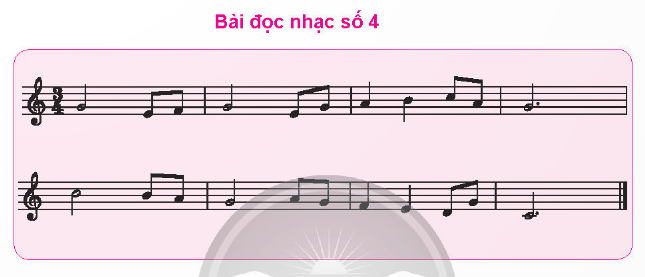 TIẾT 3: ĐỌC NHẠC: BÀI ĐỌC NHẠC SỐ 4