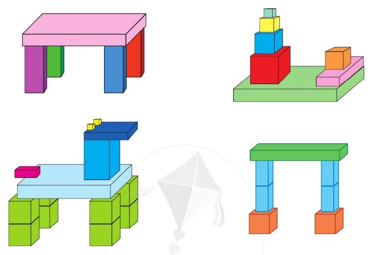 PHIẾU HỌC TẬP 1BÀI 14. XẾP HÌNHBài 1: Thực hành xếp các hình sau và kể tên các khối hình dưới đây: ..................................................................................................................................................................................................................................................................................Bài 2. Cắt dán hình lập phương:Bài 3. Đếm các hình lập phương ở trong các hình dưới đây:..................................................................................................................................................................................................................................................................................PHIẾU HỌC TẬP 2