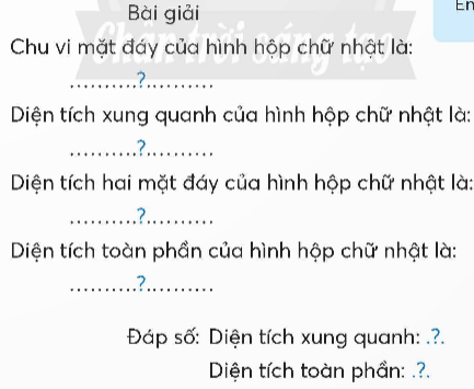 CHỦ ĐỀ 6: HÌNH HỘP CHỮ NHẬT, HÌNH LẬP PHƯƠNG, HÌNH TRỤ