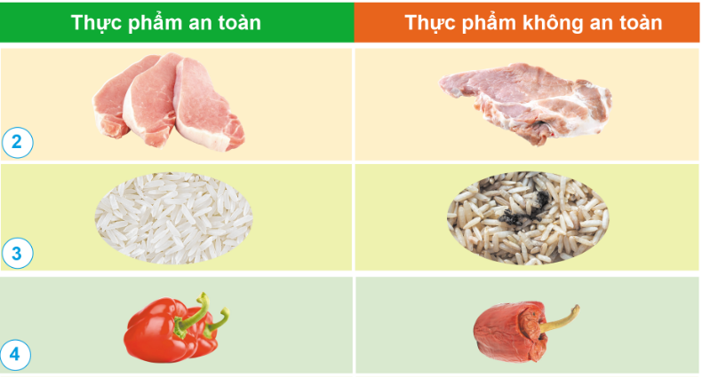 PHIẾU HỌC TẬP 1BÀI 26: THỰC PHẨM AN TOÀN 1. Em hiểu thế nào là thực phẩm an toàn?......................................................................................................................................................................................................................................................................................................................................................................................................................….2. Điều gì sẽ xảy ta nếu chúng ta ăn phải thực phẩm còn chứa thuốc trừ sâu hoặc nhiễm nấm mốc?...........................................................................................................................................................................................................................................................................................................................................................................................................................Quan sát tranh và nêu sự khác nhau giữa thực phầm an toàn và không an toàn?.............................................................................................................................................................................................................................................................................................................................................................................................................................................................................................................................................................................................................................................................................................................PHIẾU HỌC TẬP 2