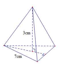 PHIẾU HỌC TẬP 1                                        BÀI 1. HÌNH CHÓP TAM GIÁC ĐỀUBài 1. Tính diện tích xung quanh của hình chóp tam giác đều biết độ dài cạnh đáy bằng 2 cm, chiều cao của tam giác mặt bên kẻ từ đỉnh của hình chóp tam giác đều bằng 4 cm.......................................................................................................................................... ...........................................................................................................................................................................................................................................................................................................................................................................................................................Bài 2. Tính thể tích hình chóp tam giác đều biết chiều cao của hình chóp là 3 cm, tam giác đáy có cạnh bằng 7 cm và chiều cao bằng cm.......................................................................................................................................... ...........................................................................................................................................................................................................................................................................................................................................................................................................................Bài 3. Cho hình chóp đều S.ABC có đáy là tam giác đều cạnh a, cạnh bên tạo với đáy một góc bằng 60 độ. Tính thể tích khối chóp đã cho.......................................................................................................................................... ...........................................................................................................................................................................................................................................................................................................................................................................................................................PHIẾU HỌC TẬP 2