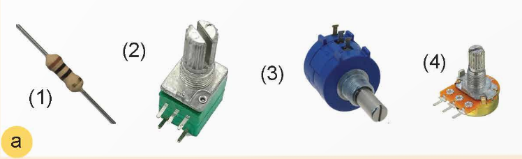 CHƯƠNG VI. LINH KIỆN ĐIỆN TỬBÀI 15: ĐIỆN TRỞ, TỤ ĐIỆN, CUỘN CẢMThời gian thực hiện: 2 tiết I. MỤC TIÊU1. Kiến thứcSau bài học này, HS sẽ:Vẽ được kí hiệu, trình vày được công dụng và thông số kĩ thuật của linh kiện điện tử: điện trở, tụ điện, cuộn cảm.Nhận biết, đọc số liệu kĩ thuật, lựa chọn, kiểm tra được linh kiện điện tử, điện trở, tụ điện, cuộn cảm.2. Năng lựcNăng lực chung: Năng lực tự học: Chủ động tích cực thực hiện những công việc của bản thân trong học tập thông qua việc tham gia đóng góp ý tưởng, đặt câu hỏi và trả lời các yêu cầu của GV đưa ra; biết lựa chọn các nguồn tài liệu học tập phù hợp.Năng lực giao tiếp hợp tác: Thảo luận nhóm, tiếp thu sự góp ý và hỗ trợ thành viên trong nhóm khi tìm hiểu về kĩ thuật điện tửNăng lực giải quyết vấn đề: Xác định được và biết tìm hiểu các thông tin liên quan đến vấn đề, đề xuất giải quyết vấn đề Năng lực nhận thức công nghệ: Trình bày được một số ngành nghề và dịch vụ thuộc lĩnh vực kĩ thuật điện tử.3. Phẩm chất: Ham học hỏi thông qua việc tìm hiểu linh kiện điện tử.II. THIẾT BỊ DẠY HỌC VÀ HỌC LIỆU:1. Đối với giáo viên:Máy chiếu, máy tính, màn hình hiển thị, hoặc ti vi.Hình vẽ và tranh ảnh trong SGK, hình minh họa. SGK, SGV Công nghệ 12 – Công nghệ Điện – Điện tử.2. Đối với học sinh:SGK Công nghệ 12 – Công nghệ Điện – Điện tử.Hình vẽ liên quan đến nội dung bài học và các dụng cụ học tập theo yêu cầu của GV.III. TIẾN TRÌNH DẠY HỌCA. HOẠT ĐỘNG KHỞI ĐỘNGa. Mục tiêu: Giúp tạo tâm thế sẵn sàng học tập và gợi mở nhu cầu nhận thức của HS, kích thích sự tò mò, thích thú và mong muốn tìm hiểu các nội dung tiếp theo. b. Nội dung: GV sử dụng câu hỏi ở phần khởi động (SGK – tr75) để đặt vấn đề, dẫn dắt nhằm gây chú ý của HS vào nội dung bài học.c. Sản phẩm học tập: Câu trả lời của HS về tình huống đặt ra. GV gợi ý HS trả lời.d. Tổ chức thực hiện:Bước 1: GV chuyển giao nhiệm vụ học tập- GV chiếu hình 15.1 (SGK – tr75) cho HS quan sát và yêu cầu trả lời nội dung Khởi động (SGK – tr75): Quan sát và cho biết bảng mạch trong Hình 15.1 sử dụng những linh kiện điện tử?Hình 15.1Bước 2: HS thực hiện nhiệm vụ học tập- HS vận dụng hiểu biết, kinh nghiệm của bản thân, suy nghĩ và trả lời câu hỏi.- GV hướng dẫn, hỗ trợ HS (nếu cần thiết).Bước 3: Báo cáo kết quả hoạt động và thảo luận- GV mời đại diện HS trả lời câu hỏi.Gợi ý trả lời:  Tự điện (1,3), điện trở (2), cuộn cảm (4).Ngoài ra còn có thêm diode, transistor, IC,…Bước 4: Đánh giá kết quả, thực hiện nhiệm vụ học tập- GV đánh giá, nhận xét, chuẩn kiến thức.- GV dẫn dắt vào bài học mới: Có nhiều linh kiện điện tử khác nhau được ghép nối trong một mạch điện tử, mạch trên có 3 loại linh kiện: tụ điện, điện trở, cuộn cảm. Mỗi linh kiện sẽ có một công dụng riêng và các thông số kĩ thuật riêng, để tìm hiểu sâu hơn, chúng ta cùng đến với bài học ngày hôm nay  –  Bài 15: Điện trở, tụ điện, cuộn cảm.B. HOẠT ĐỘNG HÌNH THÀNH KIẾN THỨCHoạt động 1. Tìm hiểu về điện trởa. Mục tiêu: HS vẽ được kí hiệu của điện trở; trình bày được công dụng và thông số kĩ thuật của linh kiện điện trở, đọc được các số liệu của điện trở.b. Nội dung: GV yêu cầu HS đọc SGK và thực hiện các yêu cầu của giáo viên để tìm hiểu về điện trở.c. Sản phẩm: HS ghi được công dụng, thông số kĩ thuật, cách đọc thông số kĩ thuật, ứng dụng của điện trở. d. Tổ chức thực hiện:HOẠT ĐỘNG CỦA GV - HSDỰ KIẾN SẢN PHẨMBước 1: GV chuyển giao nhiệm vụ học tập- GV yêu cầu HS hoạt động nhóm bốn trả lời câu hỏi khám phá:Quan sát sơ đồ mạch điện hình 15.2 và cho biết:Nếu muốn phân chia điện áp trong mạch để điện áp tại điểm A được thiết lập 3V thì biến trở Vr phải có giá trị bằng bao nhiêu?Nếu tăng giá trị của biến trở VR thì dòng điện chạy trong mạch tăng hay giảm? Hình 15.2. Điện trở dùng trong mạch phân chia điện áp.- GV các nhóm đọc nội dung sgk và dựa vào kiến thức môn vật lý, hãy trình bày, công dụng của điện trở.- GV giới thiệu về hình dạng, kí hiệu, thông số kĩ thuật và cách đọc số liệu kĩ thuật của điện trở.- GV yêu cầu HS hoạt động nhóm đôi trả lời câu hỏi luyện tập:Đọc giá trị của các điên trở trên Hình 15.4Hình 15.4. Điện trở trên thân có các vạch màuCho các điện trở như trên Hình 15.5a. Hãy chọn ra những điện trở mà có kí hiệu như trên Hình 15.5b. Hình 15.5. Hình dạng một số loại điện trở.Kí hiệu biến trở.Bước 2: HS thực hiện nhiệm vụ học tập- HS đọc thông tin SGK sau đó trao đổi, thảo luận trả lời các câu hỏi mà GV đưa ra.- GV quan sát, hướng dẫn, hỗ trợ HS (nếu cần thiết).Bước 3: Báo cáo kết quả hoạt động và thảo luận- GV mời đại diện các nhóm báo cáo kết quả thảo luận:*Trả lời câu hỏi  Khám phá1. Nếu muốn phân chia điện áp trong mạch để điện áp tại điểm A được thiết lập là 3V thì biến trở VR phải có giá trị khoảng 330 Ω. 2. Nếu tăng giá trị của biến trở VR thì dòng điện chạy trong mạch giảm. *Trả lời câu hỏi luyện tập1.HìnhVạch màuĐọc trị sốaXanh lam, tím, đỏ, nâu6 700 kΩ ± 1%bXanh lục, xanh lam, đen, nhũ bạc56 kΩ ± 10%cĐỏ, đen, đen, nâu20 kΩ ± 1%dĐỏ, vàng, xanh lục, nhũ bạc2 400 000 kΩ ± 10%2. Điện trở có kí hiệu là biến trở đó là:+ Hình 2+ Hình 3+ Hình 4- GV mời HS khác nhận xét, bổ sung. Bước 4: Đánh giá kết quả, thực hiện nhiệm vụ học tập- Từ kết quả thảo luận của nhóm, GV nhận xét, đánh giá quá trình HS thực hiện nhiệm vụ.- GV chuyển sang nội dung  tiếp theo . ĐIỆN TRỞCông dụng- Được sử dụng để hạn chế hoặc điều chỉnh dòng điện và phân chia điện áp trong các mạch điện, điện tử.Hình dạng và kí hiệuTên gọiHình dạngKí hiệuMỹChâu ÂuĐiện trở cố địnhBiến trởĐiện trở nhiệtĐiện trở quang     Thông số kĩ thuật- Giá trị điện trở: Giá trị điện trở cho biết mức độ cản trở dòng điện của điện trở, đơn vị đo là ohm, kí hiệu là Ω.- Công suất định mức: Công suất định mức là công suất tiêu hao trên điện trở mà nó có thể làm việc được trong thời gian dài, không bị cháy hoặc đứt.Đọc số liệu kĩ thuậtTrên thân điện trở thuồng ghi các mã (gồm chữ số và chữ cái) hoặc theo các vạch màu tuỳ theo hình dáng cụ thể của mỗi loại điện trở.Hình 15.3 quy ước về mã màu, trong đó màu chỉ ra giá trị số tương ứng.Hình 15.3. Quy ước mã màu cho điện trở*Nếu trên thân điện trở có 4 vạch màu: + Vạch màu 1 biểu thị giá trị hàng chục+ Vạch màu 2 biểu thị giá trị đơn vị+ Vạch màu 3 biểu thị hệ số nhân theo luỹ thừa của 10, + Vạch màu 4 biểu thị giá trị sai số của điện tử.*Nếu trên thân điện trở có 5 vạch màu:+ Vạch màu 1 biểu thị hàng trăm.+ Vạch màu 2 biểu thị giá trị hàng chục.+ Vạch màu 3 biểu thị giá trị hàng đơn vị+ Vạch màu 4 biểu thị hệ số nhân theo luỹ thừa của 10.+ Vạch màu 5 biểu thị giá trị sai số của điện trở.Ví dụ: Hình minh hoạ hai điện trở R1 và R2. Trong đó, trên thân của điện trở R1 có các vạch màu xanh lục, xanh lam, cam, nhũ vàng. Theo cách tra cứu quy ước mã màu tại Hình 15.3: xanh lục = 5; xanh lam = 6; cam =3; nhũ vàng =5%. Co vậy, giá trị điện trở R1 được xác định là R1 = 56.103 ± 5% = 56k ± 5% Ω.Tương tự như vậy, trên thân của điện trở R2 có cách vạch màu: vàng, tím, đen, đỏ, nâu, Các vạch màu này có giá trị tương ứng là vàng = 4; tím =7; đen =0; đỏ =2; nâu =1%. Do vậy, giá trị điện trở R2 được xác định giá trị là: R2 = 470.102 ± 1% = 47kΩ ± 1%. ---------------- Còn tiếp ------------------II. TRẮC NGHIỆM KÌ 2 CÔNG NGHỆ 12 ĐIỆN - ĐIỆN TỬ KẾT NỐI TRI THỨCPhiếu trắc nghiệm Công nghệ 12 Điện - điện tử Kết nối bài 13: Khái quát về kĩ thuật điện tửPhiếu trắc nghiệm Công nghệ 12 Điện - điện tử Kết nối bài 14: Ngành nghề và dịch vụ trong lĩnh vực kĩ thuật điện tửPhiếu trắc nghiệm Công nghệ 12 Điện - điện tử Kết nối bài Tổng kết chương VPhiếu trắc nghiệm Công nghệ 12 Điện - điện tử Kết nối bài 15: Điện trở, tụ điện và cuộn cảmPhiếu trắc nghiệm Công nghệ 12 Điện - điện tử Kết nối bài 16: Diode, transistor và mạch tích hợp ICPhiếu trắc nghiệm Công nghệ 12 Điện - điện tử Kết nối bài Tổng kết chương VIPhiếu trắc nghiệm Công nghệ 12 Điện - điện tử Kết nối bài 18: Giới thiệu về điện tử tương tựPhiếu trắc nghiệm Công nghệ 12 Điện - điện tử Kết nối bài 19: Khuếch đại thuật toánPhiếu trắc nghiệm Công nghệ 12 Điện - điện tử Kết nối bài Tổng kết chương VIIPhiếu trắc nghiệm Công nghệ 12 Điện - điện tử Kết nối bài 21: Tín hiệu số và các cổng logic cơ bảnPhiếu trắc nghiệm Công nghệ 12 Điện - điện tử Kết nối bài 22: Một số mạch xử lí tín hiệu trong điện tử sốPhiếu trắc nghiệm Công nghệ 12 Điện - điện tử Kết nối bài Tổng kết chương VIIIPhiếu trắc nghiệm Công nghệ 12 Điện - điện tử Kết nối bài 24: Khái quát về vi điều khiểnPhiếu trắc nghiệm Công nghệ 12 Điện - điện tử Kết nối bài 25: Bo mạch lập trình vi điều khiểnPhiếu trắc nghiệm Công nghệ 12 Điện - điện tử Kết nối bài Tổng kết chương IXCHƯƠNG 5. GIỚI THIỆU CHUNG VỀ KĨ THUẬT ĐIỆN TỬBÀI 14. NGÀNH NGHỀ VÀ DỊCH VỤ TRONG LĨNH VỰC KĨ THUẬT ĐIỆN TỬ (31 Câu)A. TRẮC NGHIỆM 1. NHẬN BIẾT (9 câu)Câu 1: Lĩnh vực kĩ thuật điện tử gồm mấy nhóm ngành nghề chính? A. 2 nhóm B. 3 nhóm C. 4 nhóm D. 5 nhóm Câu 2: Thiết kế điện tử là: A. Nghiên cứu, ứng dụng kiến thức về kĩ thuật điện tử để tạo ra bản thiết kế mạch nguyên lí, thử nghiệm hoạt động của mạch nguyên lí, bản thiết kế mạch in và các thành phần cần thiết khác của thiết bị nhằm đáp ứng được yêu cầu đặt ra B. Sử dụng các dây chuyền công nghệ hoặc máy và công cụ hỗ trợ để tạo ra thiết bị điện tử từ vật liệu, linh kiện theo bản thiết kế ban đầu và quy trình kiểm soát chất lượng C. Kết nối và kiểm tra hoạt động của thiết bị điện tử riêng lẻ theo tiêu chuẩn kĩ thuật và an toàn D. Hoạt động nhằm duy trì chế độ làm việc bình thường của thiết bị điện đáp ứng các yêu cầu chất lượng, độ tin cậy và kinh tế Câu 3: Sản xuất, chế tạo thiết bị điện tử là: A. Nghiên cứu, ứng dụng kiến thức về kĩ thuật điện tử để tạo ra bản thiết kế mạch nguyên lí, thử nghiệm hoạt động của mạch nguyên lí, bản thiết kế mạch in và các thành phần cần thiết khác của thiết bị nhằm đáp ứng được yêu cầu đặt ra B. Sử dụng các dây chuyền công nghệ hoặc máy và công cụ hỗ trợ để tạo ra thiết bị điện tử từ vật liệu, linh kiện theo bản thiết kế ban đầu và quy trình kiểm soát chất lượng C. Kết nối và kiểm tra hoạt động của thiết bị điện tử riêng lẻ theo tiêu chuẩn kĩ thuật và an toàn D. Hoạt động nhằm duy trì chế độ làm việc bình thường của thiết bị điện đáp ứng các yêu cầu chất lượng, độ tin cậy và kinh tế Câu 4: Lắp đặt thiết bị điện tử là: A. Nghiên cứu, ứng dụng kiến thức về kĩ thuật điện tử để tạo ra bản thiết kế mạch nguyên lí, thử nghiệm hoạt động của mạch nguyên lí, bản thiết kế mạch in và các thành phần cần thiết khác của thiết bị nhằm đáp ứng được yêu cầu đặt ra B. Sử dụng các dây chuyền công nghệ hoặc máy và công cụ hỗ trợ để tạo ra thiết bị điện tử từ vật liệu, linh kiện theo bản thiết kế ban đầu và quy trình kiểm soát chất lượng C. Kết nối và kiểm tra hoạt động của thiết bị điện tử riêng lẻ theo tiêu chuẩn kĩ thuật và an toàn D. Hoạt động nhằm duy trì chế độ làm việc bình thường của thiết bị điện đáp ứng các yêu cầu chất lượng, độ tin cậy và kinh tế Câu 5: Vận hành thiết bị điện tử là: A. Nghiên cứu, ứng dụng kiến thức về kĩ thuật điện tử để tạo ra bản thiết kế mạch nguyên lí, thử nghiệm hoạt động của mạch nguyên lí, bản thiết kế mạch in và các thành phần cần thiết khác của thiết bị nhằm đáp ứng được yêu cầu đặt ra B. Sử dụng các dây chuyền công nghệ hoặc máy và công cụ hỗ trợ để tạo ra thiết bị điện tử từ vật liệu, linh kiện theo bản thiết kế ban đầu và quy trình kiểm soát chất lượng C. Kết nối và kiểm tra hoạt động của thiết bị điện tử riêng lẻ theo tiêu chuẩn kĩ thuật và an toàn D. Hoạt động nhằm duy trì chế độ làm việc bình thường của thiết bị điện đáp ứng các yêu cầu chất lượng, độ tin cậy và kinh tế Câu 6: Bảo dưỡng và sửa chữa là: A. Kiểm tra, chuẩn đoán trạng thái kĩ thuật, theo dõi thường xuyên, ngăn ngừa sự cố và khắc phục những sai hỏng đảm bảo sự hoạt động ổn định và an toàn của các thiết bị điện tửB. Sử dụng các dây chuyền công nghệ hoặc máy và công cụ hỗ trợ để tạo ra thiết bị điện tử từ vật liệu, linh kiện theo bản thiết kế ban đầu và quy trình kiểm soát chất lượng C. Kết nối và kiểm tra hoạt động của thiết bị điện tử riêng lẻ theo tiêu chuẩn kĩ thuật và an toàn D. Hoạt động nhằm duy trì chế độ làm việc bình thường của thiết bị điện đáp ứng các yêu cầu chất lượng, độ tin cậy và kinh tế …………………………..2. THÔNG HIỂU (12 câu)Câu 1: Kĩ sư thiết kế thiết bị điện tử có nhiệm vụ: A. Tổ chức vận hành và đảm bảo kĩ thuật hệ thống sản xuất được tối ưu B. Nghiên cứu, tư vấn và thiết kế các thiết bị hoặc linh kiện điện tử, mạch điện, chất bán dẫn và hệ thống điện tử C. Thiết lập các tiêu chuẩn và quy định kiểm soát để đảm bảo hoạt động hiệu quả, an toàn cho các thiết bị và hệ thống điện tửD. Quy định phương pháp lắp đặt, chỉ đạo công việc lắp đặt các sản phẩm và hệ thống điện tửCâu 2: Kĩ sư điện tử và kĩ sư sản xuất thiết bị điện tử có nhiệm vụ: A. Quy định phương pháp lắp đặt, chỉ đạo công việc lắp đặt các sản phẩm và hệ thống điện tửB. Nghiên cứu, tư vấn và thiết kế các thiết bị hoặc linh kiện điện tử, mạch điện, chất bán dẫn và hệ thống điện tử C. Tổ chức vận hành và đảm bảo kĩ thuật hệ thống sản xuất được tối ưu D. Thiết lập các tiêu chuẩn và quy định kiểm soát để đảm bảo hoạt động hiệu quả, an toàn cho các thiết bị và hệ thống điện tửCâu 3: Kĩ sư quản lí chất lượng thiết bị điện tử có nhiệm vụ: A. Thiết lập các tiêu chuẩn và quy định kiểm soát để đảm bảo hoạt động hiệu quả, an toàn cho các thiết bị và hệ thống điện tửB. Nghiên cứu, tư vấn và thiết kế các thiết bị hoặc linh kiện điện tử, mạch điện, chất bán dẫn và hệ thống điện tử C. Tổ chức vận hành và đảm bảo kĩ thuật hệ thống sản xuất được tối ưu D. Kiểm soát chất lượng sản phẩm ---------------- Còn tiếp ------------------CHƯƠNG 6. LINH KIỆN ĐIỆN TỬ