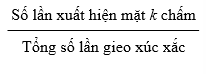 BÀI 4: Xác suất thực nghiệm trong một số trò chơi và thí nghiệm đơn giản (3 tiết)