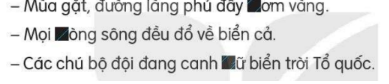 BÀI 30: CÁNH ĐỒNG QUÊ EM (6 tiết)