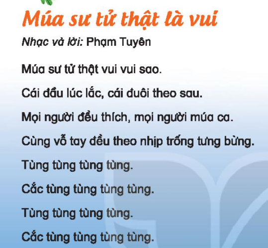 TIẾT 14: NGHE NHẠC MÚA SƯ TỬ THẬT LÀ VUI ÔN TẬP BÀI HÁT CHÚ CHIM NHỎ DỄ THƯƠNG