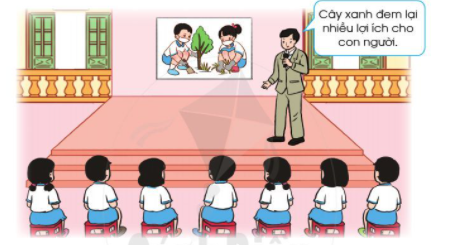 CHỦ ĐỀ 3: EM YÊU LAO ĐỘNG Sau chủ đề này, HS nắm được:Làm được một số việc phù hợp với lứa tuổi để chăm sóc cây xanh.Tự làm được sản phẩm tri ân thầy cô; thể hiện được sự khéo léo và cẩn thận của bản thân.Sử dụng an toàn một số dụng cụ lao động quen thuộc.  TUẦN 9 - TIẾT 1: SINH HOẠT DƯỚI CỜPHONG TRÀO CHĂM SÓC CÂY XANHI. MỤC TIÊU1. Mức độ, yêu cầu cần đạtNắm được kế hoạch của nhà trường về tổ chức phong trào chăm sóc cây xanh.Có ý thức tự giác, tích cực, rèn luyện bản thân và tham gia phong trào bằng những hành động, việc làm cụ thể. 2. Năng lựcNăng lực chung: Giao tiếp, hợp tác ; Tự chủ, tự học.Năng lực riêng: Nhận thức được ý nghĩa của việc chăm sóc cây xanh. 3. Phẩm chấtBồi dưỡng phẩm chất nhân ái, trung thực, trách nhiệm. II. PHƯƠNG PHÁP VÀ THIẾT BỊ DẠY HỌC 1. Phương pháp dạy họcVấn đáp, động não, trực quan, hoạt động nhóm, đóng vai, giải quyết vấn đề, lắng nghe tích cực.2. Thiết bị dạy họca. Đối với GVNhắc HS mặc đúng đồng phục, trang phục biểu diễn. b. Đối với HS: Mặc lịch sự, sạch sẽ; đầu tóc gọn gàng.III. CÁC HOẠT ĐỘNG DẬY HỌC HOẠT ĐỘNG CỦA GIÁO VIÊNHOẠT ĐỘNG CỦA HỌC SINHI. HOẠT ĐỘNG KHỞI ĐỘNGa. Mục tiêu:  Tạo tâm thế hứng thú cho học sinh và từng bước làm quen với các hoạt động chào cờ.b. Cách tiến hành: GV cho HS ổn định tổ chức, nhắc nhở HS chỉnh đốn hàng ngũ, trang phục để thực hiện nghi lễ chào cờ. II. HOẠT ĐỘNG HÌNH THÀNH KIẾN THỨCa. Mục tiêu:  HS tham gia các hoạt động trong phong trào chăm sóc cây xanh.b. Cách tiến hành: - GV nhắc nhở HS chỉnh đốn hàng ngũ, thực hiện nghi lễ chào cờ. - HS nghe GV nhận xét kết quả thi đua của tuần vừa qua và phát động phong trào của tuần tới. - GV Tổng phụ trách Đội phát động phong trào chăm sóc cây xanh trong toàn trường gồm các nội dung sau:+ Mục đích phát động phong trào: Mỗi HS có những hành động và việc làm cụ thể để hưởng ứng phong trào chăm sóc cây xanh, góp phần tạo dựng môi trường sống xanh – sạch – đẹp. + GV gợi ý một số hoạt động HS có thể thực hiện để hưởng ứng phong trào chăm vườn cây xanh: trồng cây, tưới cây, nhổ cỏ, vun xới cho cây, quét dọn lá cây khô,...+ Thời gian và hình thức thực hiện: trong các giờ hoạt động trải nghiệm, thực hành, ngoại khóa hoặc ngoài giờ trên lớp.          - HS chào cờ.    - HS lắng nghe, tiếp thu, thực hiện.             Ngày soạn:…/…/…Ngày dạy:…/…/… TUẦN 9 - TIẾT 2: HOẠT ĐỘNG GIÁO DỤC THEO CHỦ ĐỀ - CHĂM SÓC CÂY XANH