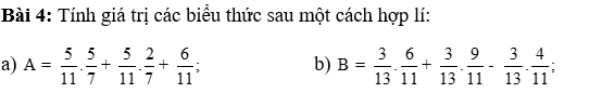 PHIẾU HỌC TẬP 1BÀI 4: PHÉP NHÂN, PHÉP CHIA PHÂN SỐBài 1: Tính . Kết quả là:A. B. C. D. Bài 2: Thực hiện phép tính sau:. Kết quả là:A. .  B. .        C. .   D. .        Bài 3: Tính . Kết quả là:A. B. C. D. Bài 4: Thực hiện phép tínha)                  b)           c)                   d) ......................................................................................................................................... ................................................................................................................................................................................................................................................................................Bài 5: Một khu đất hình chữ nhật có chiều rộng là  (km). Chiều dài gấp  lần chiều rộng. Tính diện tích và chu vi khu đất.......................................................................................................................................... .............................................................................................................................................................................................................................................................................…PHIẾU HỌC TẬP 2