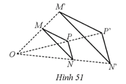 PHIẾU HỌC TẬP 1BÀI 9: HÌNH ĐỒNG DẠNG1. Tìm khẳng định đúng trong các khẳng định sau:a) Hai hình đồng dạng phối cảnh (hay vị tự) không là hai hình đồng dạng.b) Nếu điểm O là tâm đồng dạng phối cảnh của hai đoạn thẳng AB và A’B’ đồng dạng phối cảnh thì AB // A’B’.c) Hình ϰ’ gọi là đồng dạng với hình ϰ nếu hình ϰ’ bằng một hình nào đó đồng dạng phối cảnh với hình ϰ.……………………………………………………………………………………………2. Cho tam giác ABC có AB = 4, BC = 7, CA = 6. Cho O là điểm phân biệt. Giả sử tam giác A’B’C’ là hình đồng dạng phối cảnh của tam giác ABC với O là tâm đồng dạng phối cảnh, tỉ số . Hãy tìm độ dài các cạnh của tam giác A’B’C’.………………………………………………………………………………………………………………………………………………………………………………………………………………………………………………………………………………………3. Quan sát Hình vẽ, biết các điểm A, B, C, D lần lượt là trung điểm của các đoạn thẳng IA’, IB’, IC’, ID’.a) Cho biết hai tứ giác ABCD và A’B’C’D’ có đò̀ng dạng phối cảnh hay không? Nếu có, hãy chỉ ra tâm đồng dạng phối cảnh.b) Tứ giác A’B’C’D’ có là hình chữ nhật hay không, nếu tứ giác ABCD là hình chữ nhật? Vì sao?……………………………………………………………………………………………………………………………………………………………………………………………………………………………………………………………………………………… PHIẾU HỌC TẬP 2