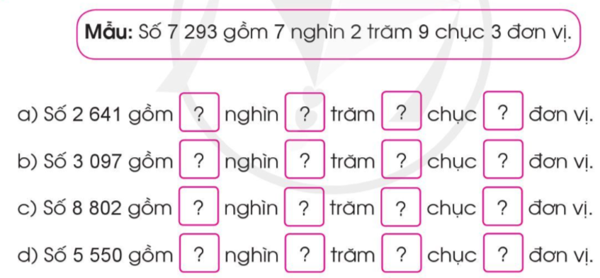 BÀI: CÁC SỐ TRONG PHẠM VI 10 000 (TIẾP THEO)HOẠT ĐỘNG KHỞI ĐỘNG