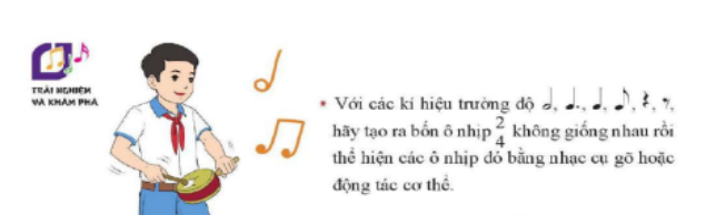 TIẾT 4:ÔN TẬP BÀI HÒA TẤU. ÔN TẬP BÀI HÁT LỜI RU CỦA MẸTRẢI NGHIỆM VÀ KHÁM PHÁ: TẠO RA 4 Ô NHỊP 2/4 RỒI THỂ HIỆN CÁC Ô NHỊP ĐÓ