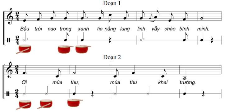 TIẾT 2: MỘT SỐ THỂ LOẠI CA KHÚC ÔN TẬP BÀI HÁT ƯỚC MƠ MÙA KHAI TRƯỜNG. THỂ HIỆN TIẾT TẤU VÀ ỨNG DỤNG ĐỆM CHO BÀI HÁT