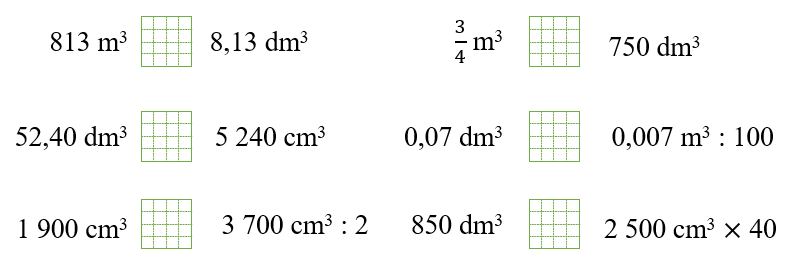 CHỦ ĐỀ 8: THỂ TÍCH. ĐƠN VỊ ĐO THỂ TÍCH