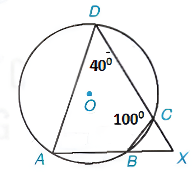 1. NHẬN BIẾT (5 CÂU)Câu 1: Em hãy nêu định nghĩa về tứ giác nội tiếp đường tròn.Trả lờiTứ giác có bốn đỉnh nằm trên một đường tròn được gọi là tứ giác nội tiếp đường tròn (hoặc đơn giản là tứ giác nội tiếp) và đường tròn được gọi là đường tròn ngoại tiếp tứ giác. Câu 2: Em hãy nêu định lí về tổng số đo hai góc đối nhau bằng 180 độ.Trả lờiĐịnh lí Trong một tứ giác nội tiếp, tổng số đo hai góc đối nhau bằng 180°. Câu 3: Đường tròn ngoại tiếp của hình vuông và hình chữ nhật có đặc điểm gì?Trả lời:Đường tròn ngoại tiếp của chúng có tâm là giao điểm của hai đường chéo và bán kính bằng một nửa độ dài đường chéo. Câu 4: Trong các tứ giác sau, tứ giác nào nội tiếp được đường tròn? Giải thích.Trả lời: Câu 5: Trong các tứ giác sau, tứ giác nào nội tiếp được đường tròn? Giải thích.Trả lời: Câu 6: Trong các đường tròn (O) sau, đường tròn nào ngoại tiếp tứ giác ABCD? Giải thích. Trả lời: 2. THÔNG HIỂU (4 CÂU)Câu 1: Trong hình vẽ dưới đây, cho a = 140 độa) Tính các góc ,  của tứ giác ABCDb) Tính  + Trả lời:a) Ta có:  (góc nội tiếp và góc ở tâm cùng chắn cung AC)   +  =  (tứ giác ABCD nội tiếp đường tròn)  +  =  =  -  = b) Tứ giác ABCD nội tiếp đường trong nên   +  =  Câu 2: Cho tứ giác ABCD nội tiếp đường tròn. Tính số đo các góc còn lại của tứ giác đó trong  trường hợp sau:   = 45 và  = 155 Trả lời:Ta có:  (tứ giác  nội tiếp đường tròn )Ta có:  (tứ giác  nội tiếp đường tròn ) Câu 3: Trong hình vẽ dưới đây, cho ADC = 40 độ, BCD = 100 độa) Tính các góc ,  của tứ giác ABCDb) Tính Trả lời: Câu 4: Cho tam giác ABC có ba góc nhọn. Vẽ các đường cao BD và CE của tam giác ABC . Gọi H là giao điểm của BD và CE. Chứng minh ADHE là tứ giác nội tiếpTrả lời: 3. VẬN DỤNG (2 CÂU)Câu 1: Cho nửa đường tròn đường kính AD. Lấy điểm B thuộc nửa đường tròn (B khác A và D), trên cung BD lấy điểm C (C khác B và D). Hai dây AC, BD cắt nhau tại điểm E. Kẻ đoạn thẳng EF vuông góc với AD (F∈ AD):a) Chứng minh tứ giác ABEF nội tiếp b) Chứng minh AE.AC = AF.AD.Trả lời:Ta có hình vẽ:a) Chứng minh tứ giác ABEF nội tiếpB thuộc (O) ⇒   = 90° (góc nội tiếp chắn nửa đường tròn ) ⇒  = 90°  EFAD (gt) ⇒  = 90° Xét tứ giác ABEF có  mà 2 góc này đối nhau⇒ABEF là tứ giác nội tiếpb) Chứng minh AE.AC = AF.AD : Có C ∈ (O) ⇒ = 90° (góc nội tiếp chắn nửa đường tròn)Xét ∆AFE và ∆ACD có: chung,  ⇒ ∆AFE  ∆ACD (g . g) ⇒  AE.AC = AF.AD (đpcm). Câu 2: Cho tam giác nhọn . Đường tròn  đường kính  cắt  lần lượt tại . Đường thẳng  cắt  tại  và đường thẳng  cắt  tại .a) Chứng minh tứ giác  nội tiếp.b) Chứng minh tứ giác  nội tiếp.Trả lời:4. VẬN DỤNG CAO (2 CÂU)