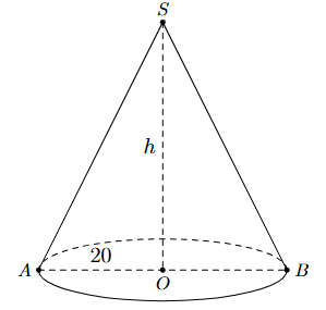 1. NHẬN BIẾT (6 CÂU)Câu 1: Em hãy nêu cách nhận biết hình trụ.Trả lờiKhi quay hình chữ nhật ABO O một vòng quanh cạnh OO' cố định ta được một hình trụ. - Hai đáy là hai hình tròn (O) và (O') bằng nhau và nằm trong hai mặt phẳng song song. - Đường thẳng OO' gọi là trục của hình trụ. - AB là một đường sinh. Đường sinh vuông góc với hai mặt phẳng đáy. Độ dài đường sinh là chiều cao của hình trụ. Câu 2: Nêu công thức tính diện tích xung quanh và thể tích của hình trụ.Trả lờiDiện tích mặt xung quanh hình trụ: Sxq = 2Rh, trong đó R là bán kính đáy, h là chiều cao. Thể tích hình trụ: V = S đáy. h = R2h,trong đó S đáy là diện tích đáy, R là bán kính đáy, h là chiều cao. Câu 3: Em hãy nêu các đặc điểm của hình nón.Trả lời:Khi quay tam giác vuông SOA (vuông ở O) một vòng quanh SO cố định thì ta được một hình nón đỉnh S, trong đó: Đáy của hình nón là hình tròn (O; OA), R = OA gọi là bán kính của hình nón. Mỗi đường sinh là một vị trí của SA khi quay. Vậy hình nón có vô số đường sinh dài bằng nhau. SO gọi là đường cao của hình nón. Độ dài đoạn SO được gọi là chiều cao của hình nón. Câu 4: Em hãy kể tên đỉnh, đường cao, một bán kính đáy và một đường sinh của hình nón trong hình sau: Trả lời: Câu 5: Diện tích mặt xung quanh của hình nón được tính như thế nào? Em hãy nêu công thức.Trả lời: Câu 6: Em hãy nêu công thức tính thể tích của hình nón. Trả lời: 2. THÔNG HIỂU (6 CÂU)Câu 1: Một hình trụ có bán kính đường tròn đáy là 2 cm, chiều cao là 6 cm. Em hãy tính diện tích xung quanh và thể tích của hình trụ trên.Trả lời: Diện tích xung quanh của hình trụ là: Sxq = 2Rh = 2..2.6 = 24  24.3,14 = 75,36 (cm2) Thể tích hình trụ là:V = R2h = .22.6 = 24  24.3,14 = 75,36 (cm3) Câu 2: Nếu chiều cao của hình nón và bán kính đáy của nó đều tăng gấp đôi, thể tích của hình nón sẽ thay đổi như thế nào?Trả lời: Ta có: công thức thể tích V =   r2hKhi r và h tăng gấp đôi, V tăng lên 22 x 2 = 8 lần so với ban đầu Câu 3: Khi tăng chiều cao h của hình trụ gấp đôi mà giữ nguyên bán kính đáy, diện tích xung quanh và thể tích của hình trụ sẽ thay đổi như thế nào? Trả lời: Ta có: diện tích xung quanh: Sxq = 2Rh, nên nếu h tăng gấp đôi, Sxq cũng tăng gấp đôi Thể tích: V = R2h, nên nếu h tăng gấp đôi, V cũng tăng gấp đôi Câu 4: Một hình nón có bán kính đáy r = 4 cm, chiều cao h = 3cm. Tính: a) Độ dài đường sinh l b) Diện tích xung quanh hình nón. Trả lời:  Câu 5: Một hình nón có thể tích là V = 50,24 cm3, bán kính đáy r = 2 cm. Tính chiều cao h của hình nón (lấy  = 3,14)Trả lời:  Câu 6: Một thùng đựng nước hình trụ có chiều cao h = 20 cm và bán kính đáy R = 7 cm. Nếu muốn sơn toàn bộ mặt ngoài của thùng (không bao gồm đáy trên), diện tích cần sơn là bao nhiêu? Trả lời: 3. VẬN DỤNG (4 CÂU)Câu 1: Một hình trụ có chiều cao là 18 cm và diện tích toàn phần là 176cm2. Chứng minh rằng diện tích xung quanh hình trụ bằng 9 lần diện tích đáy.Trả lời: Gọi bán kính đáy và chiều cao của hình trụ lần lượt là R và h. Vì diện tích toàn phần bằng 176 cm2 nên ta có: 2R(h + R) = 176 <=> 2R(18 + R) = 176 <=> R2 + 18R – 88 = 0Ta có: R1 = 4 (chọn); R2 = -22 (loại)Vậy diện tích đáy hình trụ là S đáy = . R2 = 16 (cm2) Diện tích xung quanh hình trụ là: Sxq = 2Rh = .4.18 = 144 (cm2)Do đó:  (lần) Câu 2: Một hình nón có bán kính đáy bằng 20 cm, số đo thể tích (tính bằng cm2) bằng bốn lần số đo diện tích xung quanh (tính bằng cm2). Tính chiều cao của hình nón.Trả lời:Gọi h là chiều cao của hình nón. Thể tích của hình nón bằng: V = Đường sinh SA = Diện tích xung quanh của hình nón bằng: Sxq = .20. Do V = 4Sxq nên:  = 4. .20. <=> 5h = 3 <=> 25h2 = 9(h2 + 400)<=> h2 = 225<=> h = 15Vậy chiều cao của hình nón bằng 15 cm.  Câu 3: Một phễu hình nón có bán kính miệng r = 6cm và chiều cao h = 8cm. Người ta đổ đầy một lượng nước vào cái phễu, sau đó, tiếp tục đổ lượng nước đó vào đầy một cái bình hình trụ có bán kính R = 3cm. Hỏi chiều cao của nước trong bình là bao nhiêu?Trả lời:  Câu 4: Một hình nón có bán kính đáy r = 4cm và chiều cao h = 9 cm. Người ta cắt bình nón bởi một mặt phẳng song song với đáy, sao cho phần nón bị cắt có chiều cao h1 = 3cm. Tính thể tích của phần hình nón còn lại.Trả lời:   4. VẬN DỤNG CAO (2 CÂU)