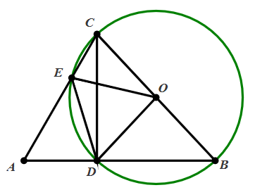 1. NHẬN BIẾT (4 CÂU)Câu 1: Em hãy cho biết khái niệm về góc nội tiếp và cung bị chắn.Trả lờiĐịnh nghĩa Góc nội tiếp của đường tròn là góc có đỉnh nằm trên đường tròn và hai cạnh chứa hai dây cung của đường tròn đó. Cung nằm bên trong góc được gọi là cung bị chắn. Câu 2: Em hãy nêu định lí cho biết mối liên hệ giữa góc nội tiếp với cung bị chắn.Trả lờiĐịnh lí Trong một đường tròn, số đo của góc nội tiếp bằng nửa số đo của cung bị chắn. Câu 3: Góc nội tiếp của một đường trong hoặc hai đường tròn bằng nhau có đặc điểm gì? Trả lời: Câu 4: Hình nào dưới đây biểu diễn góc nội tiếp? Em hãy giải thích.Trả lời: 2. THÔNG HIỂU (4 CÂU)Câu 1: Cho nửa đường tròn (O) đường kính AB và dây AC. N là điểm chính giữa cung CB. Chứng minh rằng  = Trả lời:Ta có  ( góc nội tiếp chắn nửa đường tròn)  (góc nội tiếp chắn nửa đường tròn) Lại có .  Câu 2: Cho đường tròn (O) đường kính AB và một cung AM có số đo nhỏ hơn 90°. Vẽ các dây MC  AB, MD//AB. Chứng minh rằng = .Trả lời:Ta có AB  MC =>  (đường kính vuông góc với một dây). Ta lại có: MD//AB ⇒  (hai cung chắn giữa hai dây song song). ⇒  =>  =  (góc nội tiếp chắn hai cung bằng nhau). Câu 3: Cho tam giác ABC nhọn nội tiếp đường tròn (O) có đường cao AH. Chứng minh rằng  = Trả lời: Câu 4: Cho tam giác ABC nhọn nội tiếp đường tròn (O) đường kính BD. Biết  = 45 . Tính số đo của  góc .Trả lời:  3. VẬN DỤNG (2 CÂU)Câu 1: Cho tam giác ABC nhọn có  = 60 . Vẽ đường tròn đường kính BC tâm O cắt AB, AC lần lượt tại D và tính số đo góc . Trả lời:Ta có  ( góc nội tiếp chắn nửa đường tròn). vuông tại D suy raMà ta lại có  cân tại Suy ra  đều  Câu 2: Cho ∆ABC nhọn nội tiếp (O). Trên nửa mặt phẳng bờ BC không chứa A vẽ tia Bx sao cho  =  . Tính số đo góc Trả lời:4. VẬN DỤNG CAO (1 CÂU)