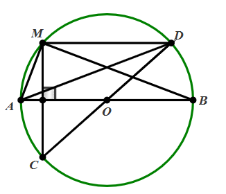 1. NHẬN BIẾT (4 CÂU)Câu 1: Em hãy cho biết khái niệm về góc nội tiếp và cung bị chắn.Trả lờiĐịnh nghĩa Góc nội tiếp của đường tròn là góc có đỉnh nằm trên đường tròn và hai cạnh chứa hai dây cung của đường tròn đó. Cung nằm bên trong góc được gọi là cung bị chắn. Câu 2: Em hãy nêu định lí cho biết mối liên hệ giữa góc nội tiếp với cung bị chắn.Trả lờiĐịnh lí Trong một đường tròn, số đo của góc nội tiếp bằng nửa số đo của cung bị chắn. Câu 3: Góc nội tiếp của một đường trong hoặc hai đường tròn bằng nhau có đặc điểm gì? Trả lời: Câu 4: Hình nào dưới đây biểu diễn góc nội tiếp? Em hãy giải thích.Trả lời: 2. THÔNG HIỂU (4 CÂU)Câu 1: Cho nửa đường tròn (O) đường kính AB và dây AC. N là điểm chính giữa cung CB. Chứng minh rằng  = Trả lời:Ta có  ( góc nội tiếp chắn nửa đường tròn)  (góc nội tiếp chắn nửa đường tròn) Lại có .  Câu 2: Cho đường tròn (O) đường kính AB và một cung AM có số đo nhỏ hơn 90°. Vẽ các dây MC  AB, MD//AB. Chứng minh rằng = .Trả lời:Ta có AB  MC =>  (đường kính vuông góc với một dây). Ta lại có: MD//AB ⇒  (hai cung chắn giữa hai dây song song). ⇒  =>  =  (góc nội tiếp chắn hai cung bằng nhau). Câu 3: Cho tam giác ABC nhọn nội tiếp đường tròn (O) có đường cao AH. Chứng minh rằng  = Trả lời: Câu 4: Cho tam giác ABC nhọn nội tiếp đường tròn (O) đường kính BD. Biết  = 45 . Tính số đo của  góc .Trả lời:  3. VẬN DỤNG (2 CÂU)Câu 1: Cho tam giác ABC nhọn có  = 60 . Vẽ đường tròn đường kính BC tâm O cắt AB, AC lần lượt tại D và tính số đo góc . Trả lời:Ta có  ( góc nội tiếp chắn nửa đường tròn). vuông tại D suy raMà ta lại có  cân tại Suy ra  đều  Câu 2: Cho ∆ABC nhọn nội tiếp (O). Trên nửa mặt phẳng bờ BC không chứa A vẽ tia Bx sao cho  =  . Tính số đo góc Trả lời:4. VẬN DỤNG CAO (1 CÂU)