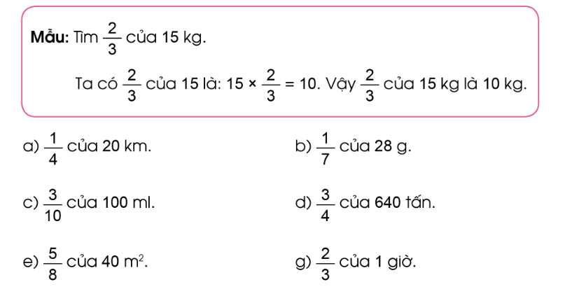 PHIẾU HỌC TẬP 1BÀI 82: TÌM PHÂN SỐ CỦA MỘT SỐ1. Tính?a,  của 12             b,  của 20                      c,  của 32             d,  của 35......................................................................................................................................................................................................................................................................................................................................................................................................................….2. Tìm phân số của một số trong mỗi trường hợp sau?......................................................................................................................................................................................................................................................................................................................................................................................................................…..........................................................................................................................................3. Khanh hái được 30 quả dâu, Khanh đã ăn  số dâu hái được? Hỏi Khanh đã ăn bao nhiêu quả dâu...........................................................................................................................................................................................................................................................................................................................................................................................................................4. Quyển sách có 424 trang. Huyền đã đọc được  số trang sách. Hỏi còn bao nhiêu trang sách Huyền chưa đọc?.................................................................................................................................................................................................................................................................................. PHIẾU HỌC TẬP 2