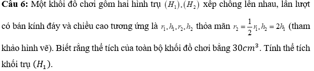 CHƯƠNG 10: HÌNH HỌC TRỰC QUAN BÀI 1: HÌNH TRỤ