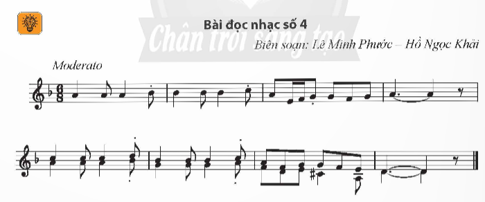 BÀI 17: BÀI ĐỌC NHẠC SỐ 4 GIỌNG RÊ THỨ 