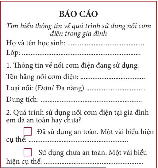 BÀI 12: NỒI CƠM ĐIỆN