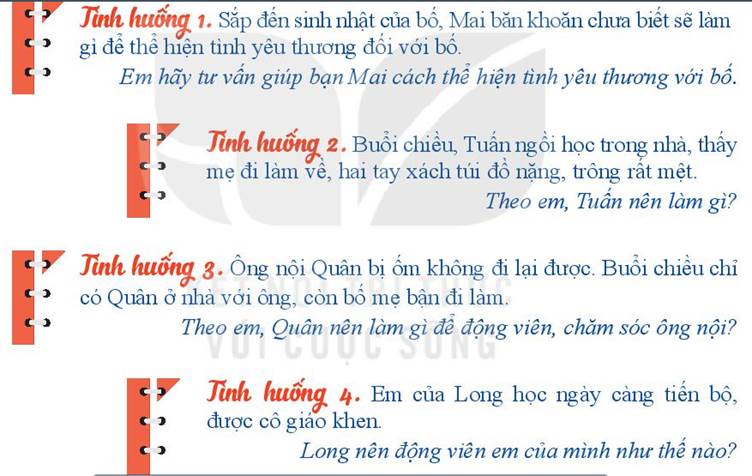 CHỦ ĐỀ 5: EM VỚI GIA ĐÌNHTUẦN 17 - TIẾT 2: ĐỘNG VIÊN, CHĂM SÓC NGƯỜI THÂN TRONG GIA ĐÌNH