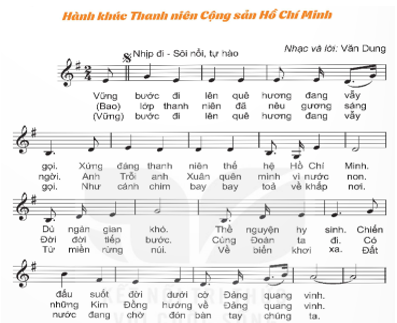 BÀI 2: HÁT: HÀNH KHÚC THANH NIÊN CỘNG SẢN HỒ CHÍ MINH