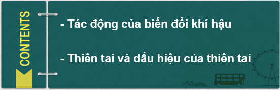 PHẦN 1: SOẠN GIÁO ÁN WORD HOẠT ĐỘNG TRẢI NGHIỆM, HƯỚNG NGHIỆP 6 CÁNH DIỀUNgày soạn: …/…/…Ngày dạy: …/…/…CHỦ ĐỀ 7: CUỘC SỐNG QUANH TA  – THÁNG 3MỤC TIÊU – YÊU CẦU CẦN ĐẠT:Chỉ ra được những tác động của biến đổi khí hậu đến sức khỏe con người.Tuyên truyền, vận động người thân, bạn bè có ý thức thực hiện các việc làm giảm biến đổi khí hậu.Thiết lập mối quan hệ với cộng đồng, vận động người thân, bạn bè và các thành viên trong cộng đồng không sử dụng các đồ dùng có nguồn gốc từ những động vật quý hiếm.Nhận biết được những dấu hiệu của thiên tai và biết cách tự bảo vệ trong một số tình huống thiên tai cụ thể.THÁCH THỨC CỦA THIÊN NHIÊNI. MỤC TIÊU1. Về kiến thức- Nhận biết được tầm quan trọng của môi trường đối với cuộc sống con người- Nhận biết được các vấn đề liên đến môi trường hiện quan nay: biến đổi khi hậu, hiệu ứng nhà kính, tình trạng ô nhiễm, các thảm hoạ môi trường (chặt phá rừng bừa bãi, lũ lụt, hạn hán, săn bắt động vật quý hiếm,...).2. Về năng lực: HS được phát triển các năng lực:- Tự chủ và tự học: Tự giác học tập, lao động; kiên trì thực hiện mục tiêu học tập- Giao tiếp và hợp tác: Hợp tác với các bạn trong lớp trong các hoạt động cùng bạn bè tham gia giải quyết nhiệm vụ học tập; thiết lập mối quan hệ với các thàn viên trong cộng đồng khi tuyên truyền về bảo vệ môi trường.- Giải quyết vấn đề và sáng tạo: Biết ứng phó trước, trong và sau một số tìn huống thiên tai cụ thể.- Thích ứng với cuộc sống: Vận dụng kiến thức, hiểu biết để giải quyết tin huống phát sinh trong quá trình làm việc nhóm, trong giải quyết các tình huống mới; kiên trì thực hiện việc tuyên truyền với cộng đồng, người thân về việc bảo vệ động vật quý hiếm, bảo vệ môi trường. - Tổ chức và thiết kế hoạt động: Phân công nhiệm vụ và làm việc nhóm hiệu quả; tự thiết kế được tiểu phẩm tuyên truyền giảm thiểu tác động của biến đổi khí hậu.3. Về phẩm chất- Trách nhiệm: Tích cực hoàn thành nhiệm vụ học tập, lao động; có ý thức bảo vệ môi trường, thể hiện bằng những hành động cụ thể; có ý thức tìm hiểu và sẵn sàng tham gia các hoạt động tuyên truyền về biến đổi khí hậu và ứng phó với biến đổi khí hậu.- Chăm chỉ: Cố gắng vươn lên đạt kết quả tốt.- Nhân ái: Không đồng tình với cái ác, không tham gia các hành vi bạo lực, làm hại động vật quý hiếm. - Trung thực: Tôn trọng lẽ phải, bảo vệ lẽ phải trước mọi người, đưa ra lí lẽ để thuyết phục mọi người không sử dụng sản phẩm từ động vật quý hiếm.II. THIẾT BỊ DẠY HỌC VÀ HỌC LIỆU1. Đối với GV- Các hình ảnh về hậu quả của biến đổi khí hậu (cháy rừng, hạn hán, lũ lụt, băng tan ở hai cực,...).- Hình ảnh về một số loài động vật quý hiếm có nguy cơ tuyệt chủng (hổ, tê tê, chim hồng hoàng, rùa biển, gấu, voi, voọc, tê giác,..).- Các bức tranh/hình ảnh/video clip về sạt lở đất, ngập lụt, bão,... - Giấy A0, bút, phấn viết bảng, nam châm băng dính.2. Đối với HS- SGK, đồ dùng học tậpIII. TIẾN TRÌNH DẠY HỌCTUẦN 25 – TIẾT 1: SINH HOẠT DƯỚI CƠPhát động tháng hành động Vì Trái Đất xanhHoạt động 1: Chào cờa. Mục tiêu: HS hiểu được chào cờ là một nghi thức trang trọng thể hiện lòng yêu nước, tự hào dân tộc, và sự biết ơn đối với các thế hệ cha anh đã hi sinh xương máu để đổi lấy độc lập, tự do cho Tổ quốc, có ý nghĩa giáo dục sâu sắc, giúp mỗi học sinh biết đoàn kết để tạo nên sức mạnh, biết chia sẻ để phát triển.b. Nội dung: HS hát quốc ca. TPT hoặc BGH nhận xét.c. Sản phẩm: kết quả làm việc của HS và TPT.d. Tổ chức thực hiện: - HS điều khiển lễ chào cờ.- Lớp trực tuần nhận xét thi đua.- TPT hoặc đại diện BGH nhận xét bổ sung và triển khai các công việc tuần mới.Hoạt động 2: Phát động tháng hành động Vì Trái Đất xanha. Mục tiêu: - Vận dụng được các kiến thức khoa học, kĩ thuật, toán học, công nghệ để làm sảnphẩm từ vật liệu tái chế;- Phát triển trí tưởng tượng, sáng tạo và phát triển kĩ năng kĩ thuật.b. Nội dung: Các lớp giới thiệu sản phẩm STEM .c. Sản phẩm: sản phẩm mô hình STEMd. Tổ chức thực hiện:  GV tổ chức Làm sản phẩm sáng tạo từ rác tái chế- Lớp trực tuần báo cáo để dẫn cho ngày hội, giới thiệu đại biểu, khách mời (nếu có).- Đại diện BGH khai mạc ngày hội STEM, phổ biến mục đích, yêu cầu, ý nghĩa của làm sản phẩm sáng tạo từ vật liệu tái chế.- BTC mời các nhóm, HS tham gia sáng tạo sản phẩm về các khu vực quy định để làm sản phẩm sáng tạo từ vật liệu tái chế đã chuẩn bị (vỏ chai nhựa, thuỷ tỉnh, ống hút, giấy đã sử dụng, lõi cuộn giấy vệ sinh, túi nhựa,...).- Trưng bày, giới thiệu và bình chọn sản phẩm theo yêu cầu của BTC.- Các HS còn lại tham gia chương trình biểu diễn thời trang môi trường tại sân trường.Hoạt động 3: Biểu diễn thời trang môi trườnga. Mục tiêu: Sáng tạo, tự tin biểu diễn thời trang môi trường.b. Nội dung:HS biểu diễn tiết mục biểu diễn thời trang của các lớp.c. Sản phẩm: tiết mục biểu diễn thời trang của các lớp.d. Tổ chức thực hiện: - Người dẫn chương trình báo cáo đề dẫn cho phần thi biểu diễn thời trang môi trường.- HS khối lớp 6 tham gia biểu diễn thời trang môi trường về vị trí tập kết sau sân khấu.- Mỗi HS ra biểu diễn thời trang tự giới thiệu tên, lớp và bộ thời trang của mình:nguyên liệu, chủ để, tác dụng.- HS theo dõi, cổ vũ và động viên.- Mời HS trả lời câu hỏi, chia sẻ thu hoạch/ cảm xúc của bản thân sau hoạt động sángtạo sản phẩm từ vật liệu tái chế theo gợi ý sau:+ Em đã học hỏi được những điều gì qua các hoạt động đã tham gia?+ Hoạt động sáng tạo làm sản phẩm từ vật liệu tái chế có tác dụng gì trong việc giáo dục bảo vệ môi trường?+ Làm sản phẩm sáng tạo từ vật liệu tái chế mang đến cho mọi người thông điệp gì?+ Cảm nhận của em về ngày hội STEM: Làm sản phẩm sáng tạo từ vật liệu tái chế.- BGK công bố kết quả thi biểu diễn thời trang môi trường.TUẦN 25 – TIẾT 2: HOẠT ĐỘNG GIÁO DỤC- Tác động của biến đổi khí hậu- Thiên tai và dấu hiệu của thiên taiHoạt động 1. Tác động của biến đổi khí hậua. Mục tiêu: - HS nhận biết được những vấn đề môi trường đang diễn ra và chỉ ra những tác hại của biến đổi khí hậu đối với sức khoẻ và cuộc sống con người.b. Nội dung: GV hướng dẫn, HS quan sát những hình ảnh về tác hại của biến đổi khí hậu và thảo luận.c. Sản phẩm: Câu trả lời của HS.d. Tổ chức thực hiện:HOẠT ĐỘNG CỦA GV - HSDỰ KIẾN SẢN PHẨMBước 1: GV chuyển giao nhiệm vụ học tập- GV yêu cầu HS quan sát những hình ảnh trong SGK về tác hại của biến đổi khí hậu (cháy rừng, hạn hán, lũ lụt, bằng tan ở hai cực,...).- Yêu cầu HS chia sẻ với bạn bên cạnh về những suy nghĩ, cảm xúc của mình khi y xem những hình ảnh đó.- GV có thể đặt thêm câu hỏi cho HS:+ Theo em, tại sao lại xảy ra những hiện tượng như vậy? + Chúng ảnh hưởng đến cuộc sống của con người như thế nào?+ Nếu chúng ta không ngăn chặn được hiện tượng này thì điều gì sẽ xảy ra?Bước 2: HS thực hiện nhiệm vụ học tập- HS tiếp nhận, thảo luận trong vòng 5 phút.- GV quan sát HS thảo luận, hỗ trợ HS khi cần.Bước 3: Báo cáo kết quả hoạt động và thảo luận- Đại diện một số HS trình bày kết quả thảo luận của mình.- GV và HS khác có thể đặt câu hỏi cho HS trình bày Bước 4: Đánh giá kết quả, thực hiện nhiệm vụ học tập- GV nhận xét, kết luận. 1. Tác động của biến đổi khí hậu- Con người đang đối mặt với những vấn đề của môi trường do ảnh hưởng của biến đổi khí hậu. Nếu chúng ta không thay đổi cách sống và có những hành động thiết thực để bảo vệ môi trường thì Trái Đất sẽ bị tàn phá nặng nề.Hoạt động 2: Thiên tai và dấu hiệu của thiên taia. Mục tiêu: -  HS gọi tên được các hiện tượng thiên tai.- HS chỉ ra được các dấu hiệu nhận biết của các hiện tượng thiên tai.- HS biết cách ứng phó trước, trong và sau khi thiên tai xảy ra.b. Nội dung: GV hướng dẫn, HS quan sát tranh và thảo luận để tìm các dấu hiệu nhận biết các thiên tai, đưa ra cách ứng phó. c. Sản phẩm: Câu trả lời của HS.d. Tổ chức thực hiện:------------------- Còn tiếp -------------------PHẦN 2: BÀI GIẢNG POWERPOINT HOẠT ĐỘNG TRẢI NGHIỆM, HƯỚNG NGHIỆP 6 CÁNH DIỀUCHÀO MỪNG CÁC EM ĐẾN VỚI BÀI GIẢNG NGÀY HÔM NAY!Quan sát những hình ảnh sau đây và cho biết những hình ảnh liên quan đến sự kiện gì. Chia sẻ cảm xúc của em.Lũ lụt miền trung hằng nămCHUYÊN ĐỀ: THÁCH THỨC THIÊN NHIÊNNỘI DUNG BÀI HỌC1. TÁC ĐỘNG CỦA BIẾN ĐỔI KHÍ HẬUNhững loại thiên tai nào thường xuyên xảy ra ở nước ta?1. Ngập lụt5. Cháy rừng2. Lũ quét6. Mưa đá3. Hạn hán7. Sương muối4. Bão lũ8. Động đấtQuan sát những hình ảnh trong SGK và cho biết đây là những loại thiên tai nào?Chia sẻ với bạn bên cạnh về những suy nghĩ, cảm xúc của mình khi xem những hình ảnh đó.Em hãy cho biết tác hại của biến đổi khí hậu (cháy rừng, hạn hán, lũ lụt, băng tan ở hai cực,...).?Thiên taiNgập lụtLũ quétHạn hánCháy rừngTác hạiPhá huỷ mùa màng, tắc nghẽn giao thông, ô nhiễm môi trường…Thiệt hại về tính mạng và tài sản của dân cư….Mất mùa, cháy rừng, thiếu nước cho sản xuất và sinh hoạt. động xấu đến sức khỏe, mất cân bằng sinh thái, tăng thêm khí thải nhà kínhKẾT LUẬNCon người đang đối mặt với những vấn đề của môi trường do ảnh hưởng của biến đổi khí hậu. Nếu chúng ta không thay đổi cách sống và có những hành động thiết thực để bảo vệ môi trường thì Trái Đất sẽ bị tàn phá nặng nề.2. THIÊN TAI VÀ DẤU HIỆU CỦA THIÊN TAI------------------- Còn tiếp -------------------PHẦN 3: TÀI LIỆU ĐƯỢC TẶNG KÈM