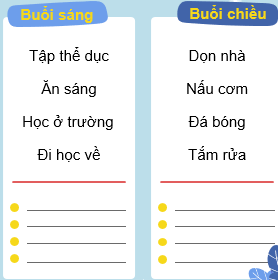 PHẦN 1: SOẠN GIÁO ÁN WORD MĨ THUẬT 6 KẾT NỐI TRI THỨCNgày soạn: .../.../...Ngày dạy: .../.../...BÀI 14: THIẾT KẾ THỜI GIAN BIỂU(Thời lượng: 2 tiết)I. MỤC TIÊU1. Mức độ, yêu cầu cần đạt- Thiết kế thời gian biểu bằng hình thức lên kế hoạch và sử dụng yếu tố tạo hình tạobiểu tượng;- Khai thác hình ảnh từ cuộc sống thường ngày để trang trí một đổ dùng học tập màem yêu thích.2. Năng lực- Năng lực chung: Tự học, giải quyết vấn đề, tư duy, tự quản lý, trao đổi nhóm.- Năng lực riêng: + Biết cách sử dụng hình ảnh, biểu tượng thiết kế thời gian biểu hằng ngày;+ Biết sử dụng nét tạo hình cách điệu trong thể hiện một số việc làm thường ngày;+ Ứng dụng được kiến thức, kĩ năng trong môn Mĩ thuật để tạo sản phẩm.3. Phẩm chất- Có ý thức lên kế hoạch cho bản thân;- Quý trọng và sử dụng thời gian hiệu quả.II. THIẾT BỊ DẠY HỌC VÀ HỌC LIỆU1. Đối với giáo viên- Giáo án biên soạn theo định hướng phát triển năng lực, phiếu học tập dành cho HS.- Một số hình ảnh, clip liên quan đến việc làm trong cuộc sống thường ngày trình chiếu trên PowerPoint cho HS quan sát;- Một số SPMT ứng dụng liên quan đến thời gian biểu để làm minh hoa, phân tíchcách sử dụng dáng người tượng trưng cho một số hoạt động thường ngày giúp HS quan sát trực tiếp.2. Đối với học sinh- SGK.- Tranh ảnh, tư liệu sưu tầm liên quan đến bài học.- Dụng cụ học tập theo yêu cầu của GV. III. TIẾN TRÌNH DẠY HỌCA. HOẠT ĐỘNG KHỞI ĐỘNGa. Mục tiêu: Tạo tâm thế hứng thú cho học sinh và từng bước làm quen bài học.b. Nội dung: GV trình bày vấn đề, HS trả lời câu hỏi.c. Sản phẩm học tập: HS lắng nghe và tiếp thu kiến thức.d. Tổ chức thực hiện: - GV yêu cầu HS trả lời câu hỏi: Em hãy giới thiệu về thời gian biểu của mình ?- HS tiếp nhận nhiệm vụ, trả lời câu hỏi.- GV đặt vấn đề: Để nắm bắt rõ ràng và cụ thể hơn các thiết kế thời gian biểu, chúng ta cùng tìm hiểu Bài 14: Thiết kế thời gian biểu.B. HOẠT ĐỘNG HÌNH THÀNH KIẾN THỨCHOẠT ĐỘNG 1 : QUAN SÁTa. Mục tiêu: - Có ý thức sử dụng nét để tạo biểu tượng.- Lên được kế hoạch về các hoạt động chính trong ngày.b. Nội dung: GV hướng dẫn HS tìm hiểu cách sử dụng nét để tạo biểu tượng sử dụng trong thời gian biểu trong SGK Mĩ thuật 6, trang 59, đó là cách điệu hoá từ chiếc đồng hồ, gắn liền với yếu tố thời gian.c. Sản phẩm học tập:Có ý thức về việc lên kế hoạch cho bản thân và sử dụng yếu tố tạo hình để tạo biểutượng sử dụng trong thời gian biểu.d. Tổ chức thực hiện: HOẠT ĐỘNG CỦA GV - HSDỰ KIẾN SẢN PHẨMBước 1: GV chuyển giao nhiệm vụ học tập- GV hướng dẫn HS mở SGK Mĩ thuật 6, trang 59, quan sát một số biểu tượng đồnghồ được cách điệu theo một số dáng người để minh hoạ về một số hoạt động thường ngày.- GV yêu cầu HS trả lời câu hỏi trong SGK Mĩ thuật 6, trang 59: Em có ý tưởng gì để thiết thời gian biểu?Bước 2: HS thực hiện nhiệm vụ học tập+ HS đọc sgk và thực hiện yêu cầu.  + GV đến các nhóm theo dõi, hỗ trợ HS nếu cần thiết. Bước 3: Báo cáo kết quả hoạt động và thảo luận+ GV gọi 2 bạn đại diện của 2 nhóm đứng dậy trả lời.+ GV gọi HS khác nhận xét, đánh giá.Bước 4: Đánh giá kết quả, thực hiện nhiệm vụ học tập + GV đánh giá, nhận xét, chuẩn kiến thức.1. Quan sát+ Tính tượng trưng (khi nói về các hoạt động thường ngày, đồng hồ có tính tượng trưngcao vì qua đó thể hiện về giờ nào việc nấy);+ Tính cách điệu (khai thác những động tác đặc trưng để xây dựng biểu tượng).HOẠT ĐỘNG 2 : Thể hiệna. Mục tiêu: - Thiết kế được thời gian biểu hằng ngày cho bản thân, trong đó sử dụng yếu tố tạo hình để trang trí.b. Nội dung: - GV hướng dẫn HS lựa chọn hình biểu tượng và chất liệu để thể hiện,... qua câu hỏivề ý tưởng thể hiện ở hoạt động Quan sát.- HS nói ý tưởng và thực hiện ra giấy.c. Sản phẩm học tập: SPMT thời gian biểu theo chất liệu tự chọn.d. Tổ chức thực hiện: ------------------- Còn tiếp -------------------PHẦN 2: BÀI GIẢNG POWERPOINT MĨ THUẬT 6 KẾT NỐI TRI THỨCCHÀO MỪNG CÁC EM ĐẾN VỚI TIẾT HỌC HÔM NAY!Em hãy giới thiệu về thời gian biểu của mình?BÀI 14: THIẾT KẾ THỜI GIAN BIỂU(2 Tiết)NỘI DUNG BÀI HỌC1. QUAN SÁTQuan sát một số biểu tượng đồng hồ được cách điệu theo một số dáng người để minh hoạ về hoạt động thường ngày trong SGK trang 62 và trả lời câu hỏi: Em có ý tưởng gì để thiết thời gian biểu?Tính tượng trưng (khi nói về các hoạt động thường ngày, đồng hồ có tính tượng trưng cao vì qua đó thể hiện về giờ nào việc nấy).Tính cách điệu (khai thác những động tác đặc trưng để xây dựng biểu tượng).Một số hoạt động thường ngàyTập thể dụcVệ sinh cá nhânHọc bàiChơi thể thaoLợi ích của việc xây dựng thời gian biểuTạo thói quen đúng giờ, tránh trì hoãn công việc.Có động lực để hoàn thành các công việc như kế hoạch đã đề ra.2. THỂ HIỆN------------------- Còn tiếp -------------------PHẦN 3: TÀI LIỆU ĐƯỢC TẶNG KÈM