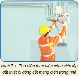 BÀI 5: TÍNH TOÁN CHI PHÍ MẠNG ĐIỆN TRONG NHÀ(12 CÂU)1. NHẬN BIẾT (3 CÂU)Câu 1: Mạng điện trong nhà bao gồm những thành phần nào?Trả lời:- Nguồn điện: Điện lưới hoặc hệ thống năng lượng tái tạo như năng lượng mặt trời.- Bảng điện (tủ điện): Chứa cầu dao, cầu chì và các thiết bị bảo vệ khác để quản lý và phân phối điện.- Dây dẫn điện: Dùng để truyền tải điện từ bảng điện đến các thiết bị tiêu thụ.- Ổ cắm điện: Điểm kết nối cho các thiết bị điện như máy tính, tivi, và các thiết bị gia dụng khác.- Công tắc: Dùng để bật/tắt các thiết bị chiếu sáng và các thiết bị điện khác.Thiết bị chiếu sáng:- Bao gồm đèn LED, đèn huỳnh quang, và các loại đèn khác.- Thiết bị bảo vệ: Các thiết bị như cầu chì, RCD (RCCB) để bảo vệ an toàn cho hệ thống.- Hệ thống nối đất: Đảm bảo an toàn cho người sử dụng và thiết bị điện trong trường hợp có sự cố. Câu 2: Nêu các loại dây dẫn thường sử dụng trong lắp đặt mạng điện?Trả lời:  Ưu điểmTiết diệnDây đồngCó độ dẫn điện cao, độ bền tốt, thường được sử dụng cho các mạch điện trong nhà.Thường sử dụng dây có tiết diện từ 1.5mm² đến 6mm² tùy theo công suất.Dây nhômNhẹ hơn dây đồng và có giá thành thấp hơn, nhưng độ dẫn điện kém hơn.Thường sử dụng dây có tiết diện lớn hơn (2.5mm² đến 10mm²) để bù đắp cho khả năng dẫn điện kém hơn.Dây cách điện PVCCó khả năng cách điện tốt, chống ẩm và chống cháy, thường được sử dụng để bọc dây dẫn. Dây bọc cao suDẻo, linh hoạt và có khả năng chịu được nhiệt độ cao, thường được sử dụng cho các thiết bị di động.  Câu 3: Chi phí lắp đặt mạng điện phụ thuộc vào những yếu tố nào?Trả lời: Diện tích và thiết kế ngôi nhà: Diện tích lớn hơn và thiết kế phức tạp sẽ yêu cầu nhiều dây dẫn và thiết bị hơn.Chất lượng vật liệu: Sử dụng vật liệu chất lượng cao (dây dẫn, thiết bị điện) sẽ làm tăng chi phí.Số lượng thiết bị: Số lượng ổ cắm, công tắc, và thiết bị chiếu sáng cần lắp đặt.Yêu cầu kỹ thuật: Nếu cần lắp đặt các thiết bị bảo vệ, hệ thống nối đất, hoặc thiết bị thông minh, chi phí sẽ tăng lên.Chi phí nhân công: Chi phí thuê thợ điện hoặc công ty lắp đặt cũng ảnh hưởng đến tổng chi phí.Chi phí thiết kế và giấy phép: Nếu cần thiết kế chuyên nghiệp hoặc giấy phép xây dựng, điều này cũng có thể làm tăng chi phí.Thời gian thi công: Thời gian thi công kéo dài có thể làm tăng chi phí do chi phí nhân công và vật liệu. 2. THÔNG HIỂU (5 CÂU)Câu 1: Giải thích tại sao việc tính toán chi phí mạng điện lại quan trọng trong quá trình lắp đặt?Trả lời: - Dự toán ngân sách: Giúp chủ đầu tư biết được tổng chi phí cần thiết để chuẩn bị tài chính hợp lý.- Quản lý tài chính: Giảm thiểu rủi ro phát sinh chi phí không mong muốn trong quá trình thi công.- Lập kế hoạch thi công: Giúp xác định thời gian và nguồn lực cần thiết cho dự án.- Tối ưu hóa lựa chọn: Cho phép so sánh giữa các phương án thiết kế và vật liệu để chọn giải pháp tiết kiệm nhất.- Đảm bảo chất lượng: Giúp cân nhắc giữa chi phí và chất lượng, đảm bảo hệ thống điện an toàn và hiệu quả. Câu 2: Mô tả quy trình tính toán chi phí cho một mạng điện trong nhà đơn giản?Trả lời: Bước 1: Liệt kê các thiết bị điện cần lắp đặt, số lượng ổ cắm, công tắc và thiết bị chiếu sáng.Bước 2: Tính toán vật liệu:+ Tính toán chiều dài dây dẫn cần thiết cho từng khu vực và loại dây sử        dụng (đồng hoặc nhôm).+ Tính toán số lượng ổ cắm, công tắc và thiết bị chiếu sáng.Bước 3: Tính toán chi phí vật liệu:+ Tìm hiểu giá cả của từng loại vật liệu và thiết bị trên thị trường.+ Nhân số lượng cần thiết với giá đơn vị để có tổng chi phí vật liệu.Bước 4: Tính toán chi phí nhân công:+ Đánh giá thời gian thi công và tính toán chi phí nhân công dựa trên mức     lương hoặc giá thầu.Bước 5: Tính toán chi phí phát sinh:+ Dự trù một khoản chi phí phát sinh (thường từ 10-15% tổng chi phí) để      đảm bảo có đủ ngân sách cho các tình huống không lường trước.Bước 6: Tổng hợp chi phí:+ Cộng tất cả các chi phí (vật liệu, nhân công, phát sinh) để có tổng chi phí   lắp đặt mạng điện. Câu 3: So sánh giữa chi phí lắp đặt mạng điện bằng dây đồng và dây nhôm?Trả lời:  Dây đồngDây nhômGiá thànhCao hơnThấp hơnĐộ dẫn điệnTốt hơn (dẫn điện tốt hơn)Kém hơn (cần tiết diện lớn hơn)Độ bềnBền hơn, ít bị oxi hóaDễ bị oxi hóa và yếu hơn theo thời gianKhối lượngNặng hơnNhẹ hơnChi phí lắp đặtThấp hơn do ít cần bảo trìCao hơn do cần bảo trì thường xuyên hơnSử dụngThích hợp cho các ứng dụng công suất caoThích hợp cho các ứng dụng nhẹ hơn Câu 4: Hãy nêu ra những kinh nghiệm cá nhân của em trong việc tính toán chi phí lắp đặt mạng điện?Trả lời: - Lập danh sách chi tiết: Luôn lập danh sách chi tiết các thiết bị và vật liệu cần thiết để không bỏ sót bất kỳ yếu tố nào.- Tìm hiểu giá cả: Nên tham khảo nhiều nguồn cung cấp khác nhau để có được giá tốt nhất cho vật liệu.- Dự trù chi phí phát sinh: Luôn dự trù chi phí phát sinh để tránh tình trạng thiếu ngân sách trong quá trình thi công.- Đánh giá kỹ năng nhân công: Nên chọn thợ có kinh nghiệm để giảm thiểu thời gian thi công và rủi ro sai sót.- Theo dõi chi phí thực tế: Trong quá trình thi công, theo dõi chi phí thực tế so với dự toán để điều chỉnh kịp thời. Câu 5: Nếu em là một kỹ sư lắp đặt mạng điện, em sẽ làm gì để tối ưu hóa chi phí mà vẫn đảm bảo chất lượng?Trả lời: - Lựa chọn vật liệu hợp lý: Chọn vật liệu có chất lượng tốt nhưng vẫn trong khả năng tài chính, ưu tiên dây đồng cho các ứng dụng quan trọng.- Thiết kế tối ưu: Thiết kế mạng điện sao cho ngắn gọn, giảm thiểu chiều dài dây dẫn và số lượng ổ cắm không cần thiết.- Sử dụng công nghệ mới: Áp dụng công nghệ smart home để tiết kiệm năng lượng và tối ưu hóa chi phí vận hành.- Đào tạo nhân công: Đảm bảo thợ lắp đặt được đào tạo bài bản để giảm thiểu sai sót và thời gian thi công.- Theo dõi tiến độ: Theo dõi tiến độ thi công chặt chẽ để phát hiện sớm các vấn đề và điều chỉnh kịp thời, tránh phát sinh chi phí. 3. VẬN DỤNG (2 CÂU)