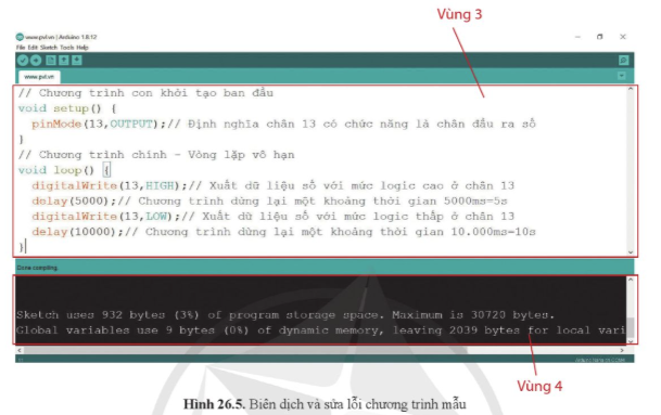 BÀI 26: THỰC HÀNH: THIẾT KẾ, LẮP RÁP MẠCH BẬT TẮT LED SỬ DỤNG BO MẠCH LẬP TRÌNH VI ĐIỀU KHIỂN ARDUINO NANO