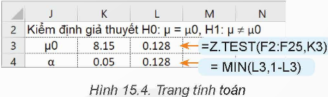 BÀI 15: KIỂM ĐỊNH GIẢ THUYẾT THỐNG KÊ