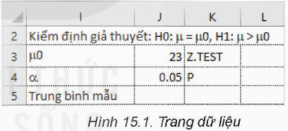 BÀI 15: KIỂM ĐỊNH GIẢ THUYẾT THỐNG KÊ