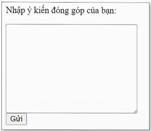 CHỦ ĐỀ F: GIẢI QUYẾT VẤN ĐỀ VỚI SỰ TRỢ GIÚP CỦA MÁY TÍNH BÀI F5: TẠO BIỂU MẪU TRONG TRANG WEB