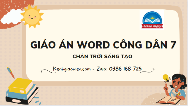 Giáo án công dân 7 chân trời sáng tạo (bản word)