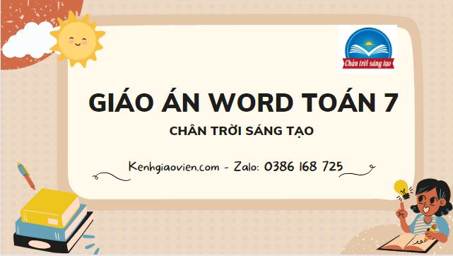 Giáo án toán 7 chân trời sáng tạo (bản word)