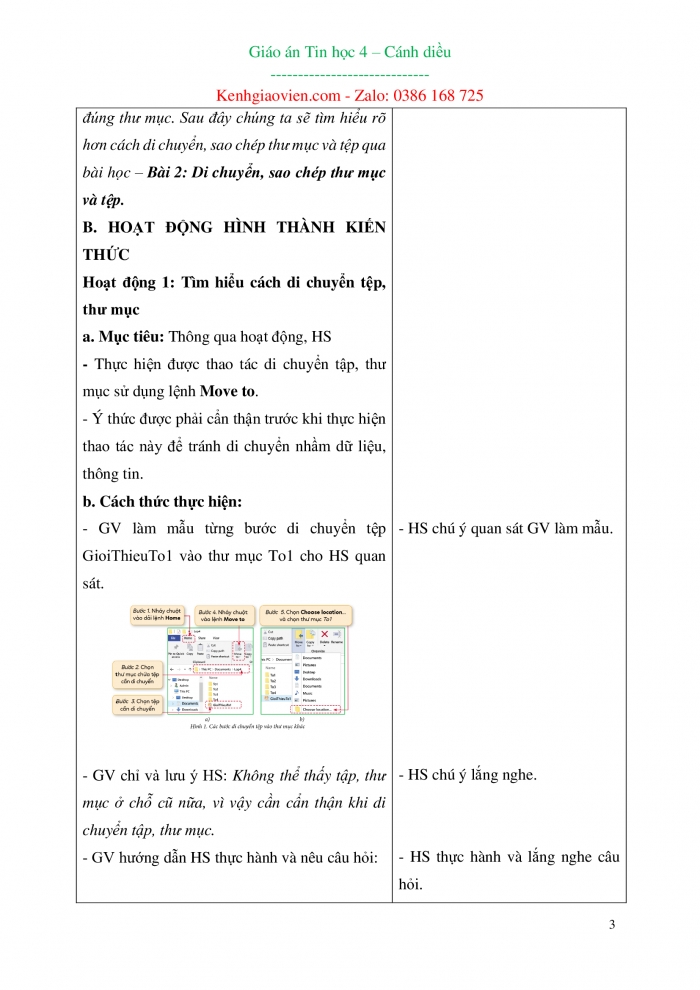 Giáo án kì 1 tin học 4 cánh diều