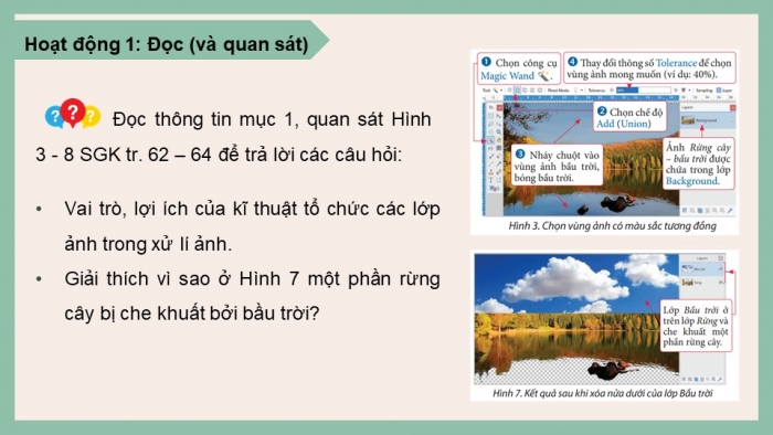 Giáo án điện tử Tin học 8 chân trời Bài 9b: Ghép ảnh